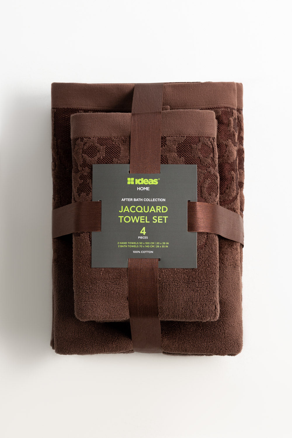 Aztec 4pcs Jacquard Dyed Towel Set