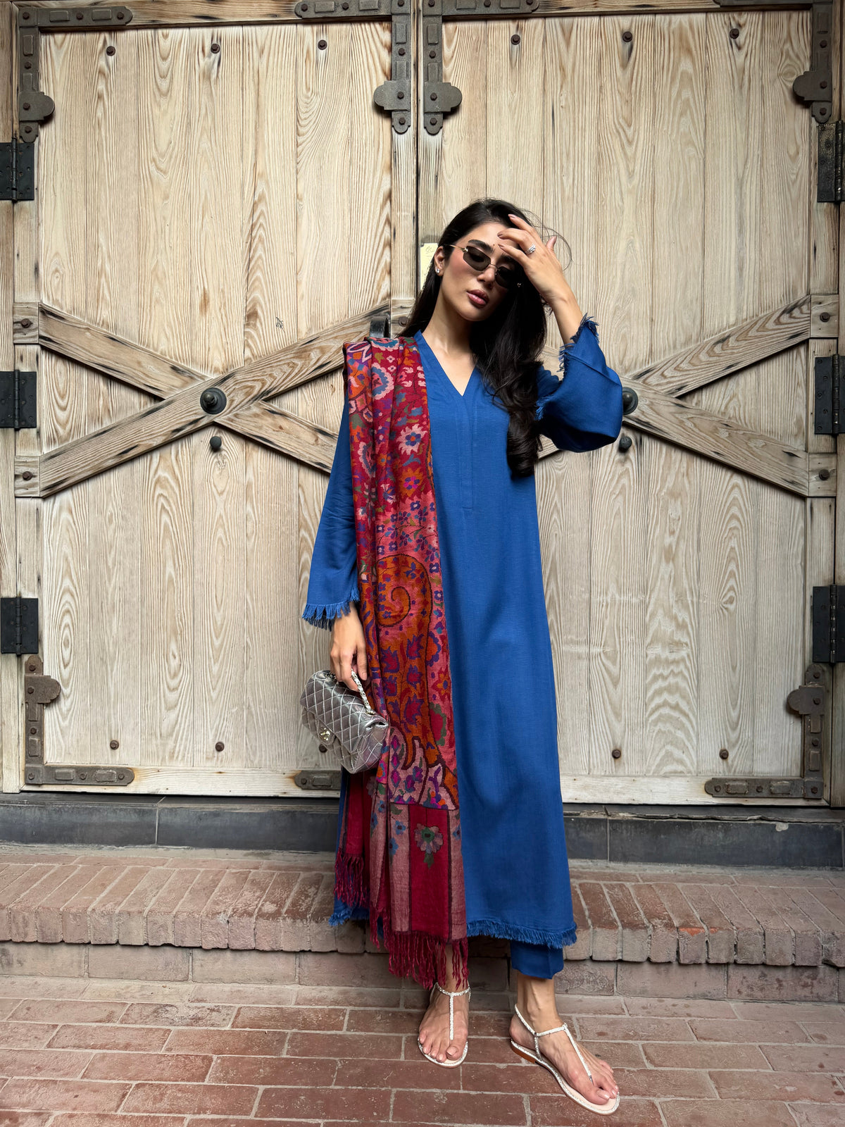 Persian Blue Dhaaga Set