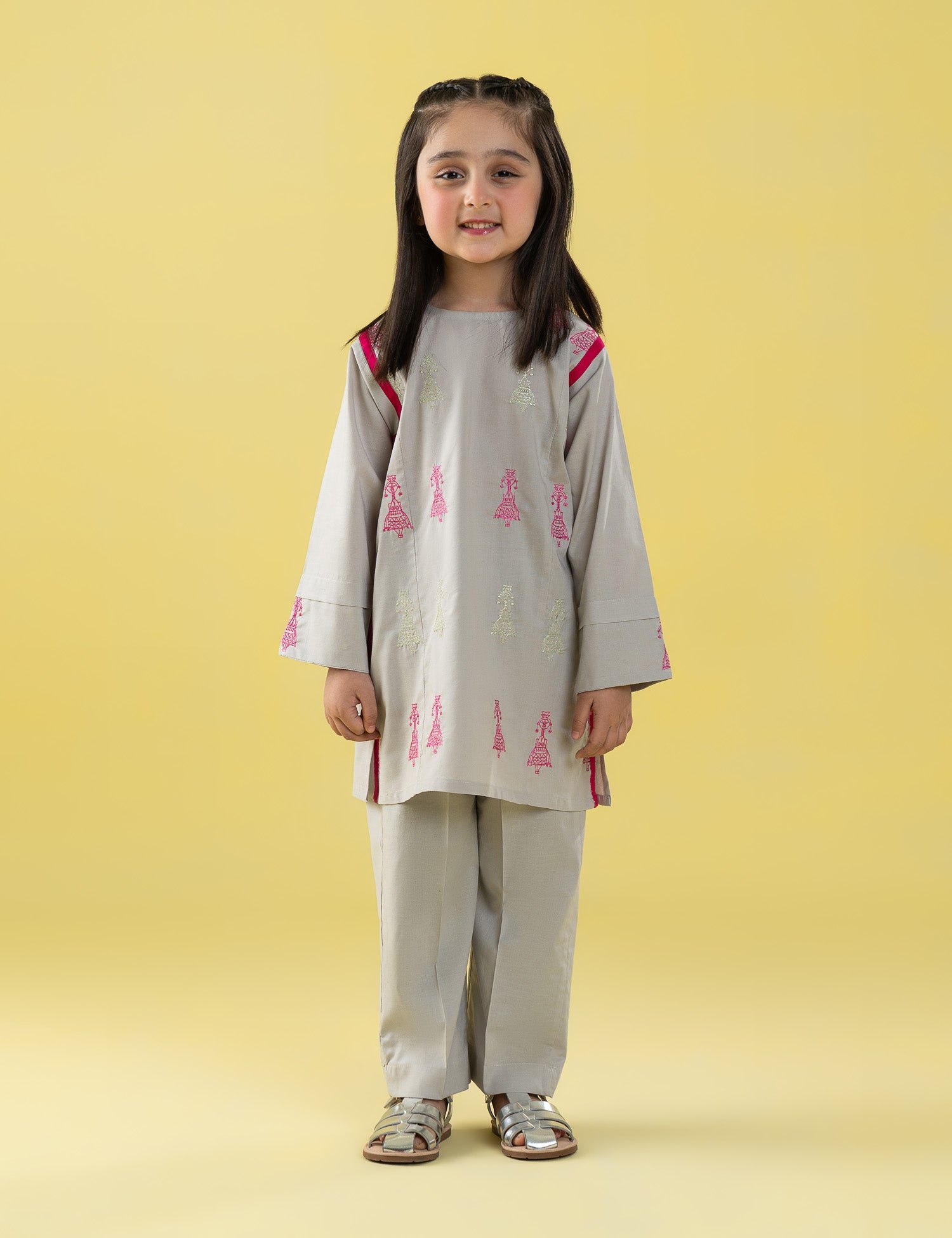 2 PIECE FUN EMBROIDERED SUIT