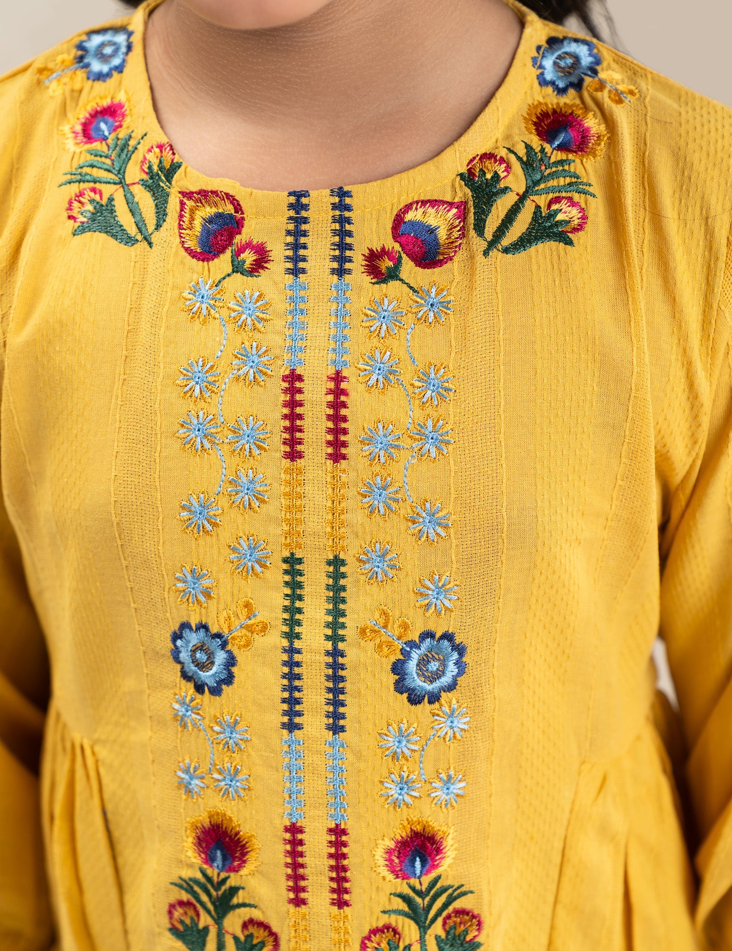 FLORAL EMBROIDERED DRESS