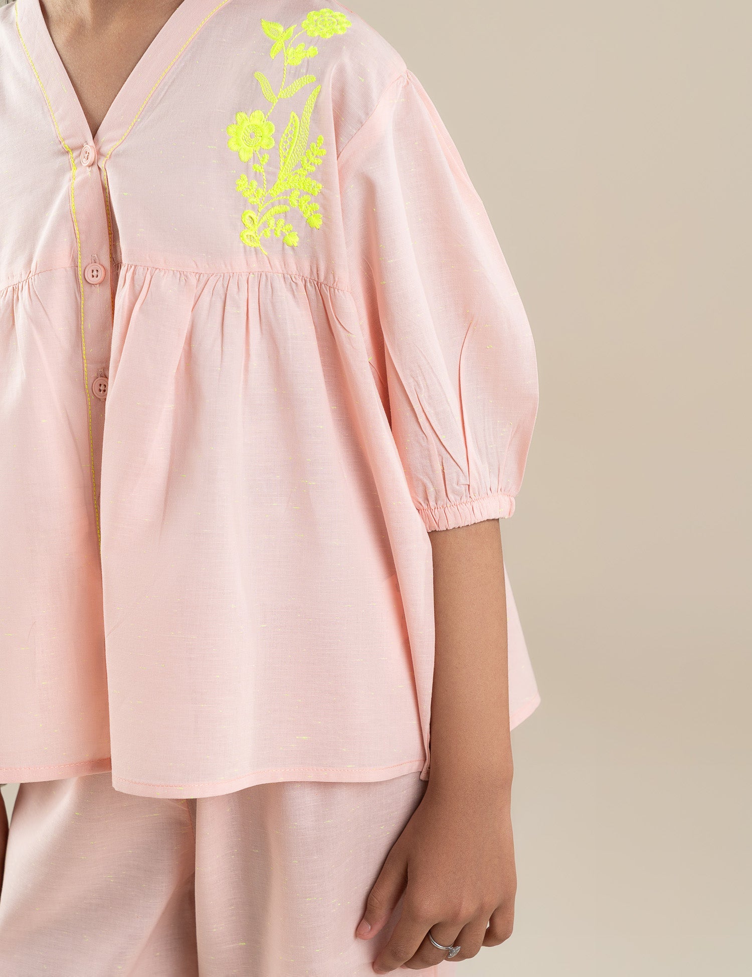 2 PIECE EMBROIDERED SUIT