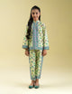 2 Piece Butterfly Printed Suit