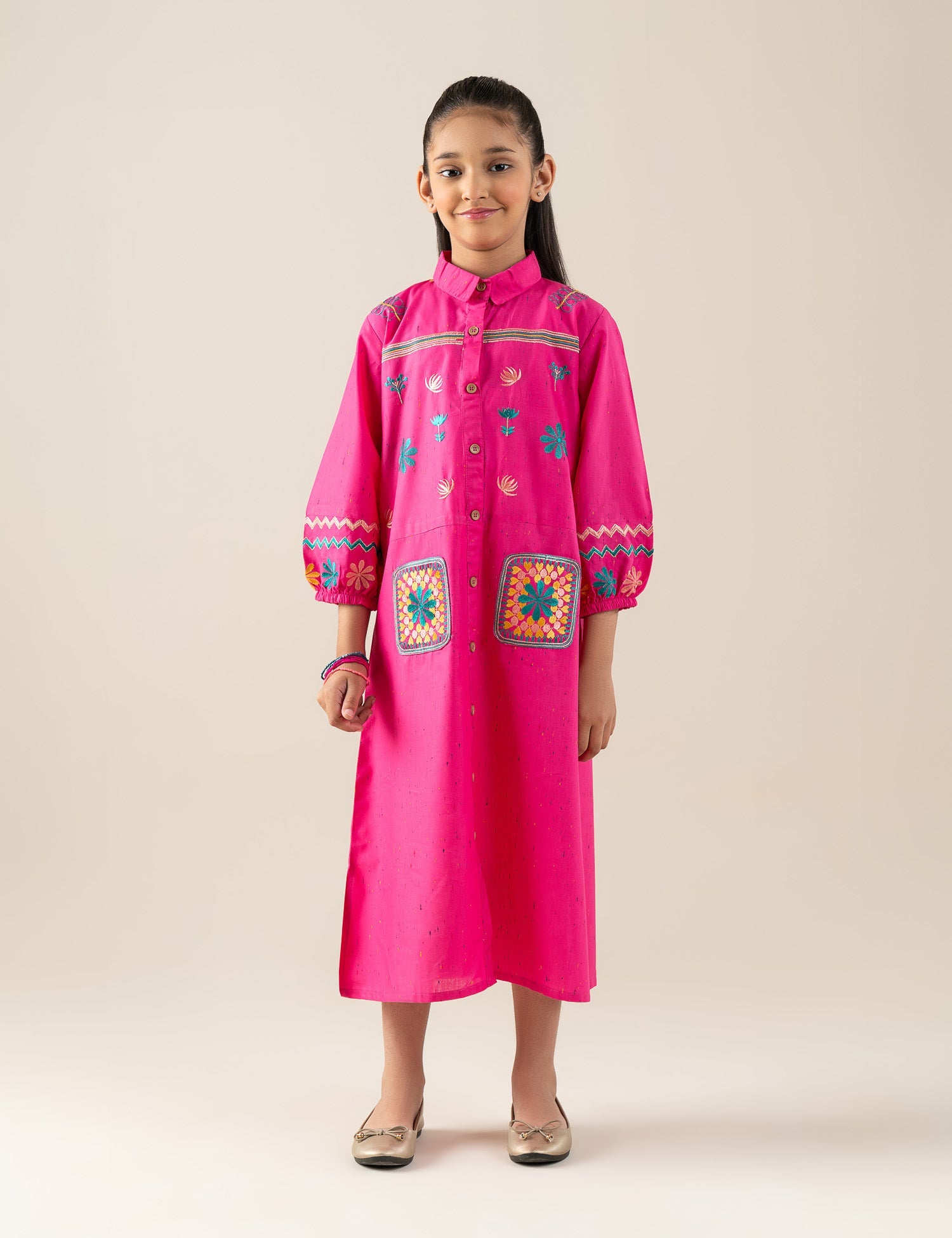 EMBROIDERED DRESS