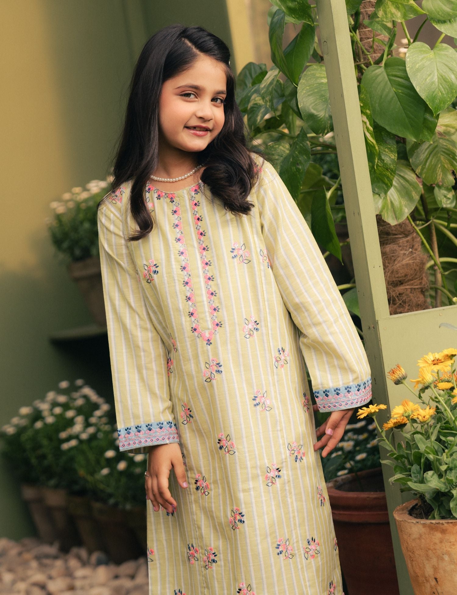 VIBRANT EMBROIDERED DRESS