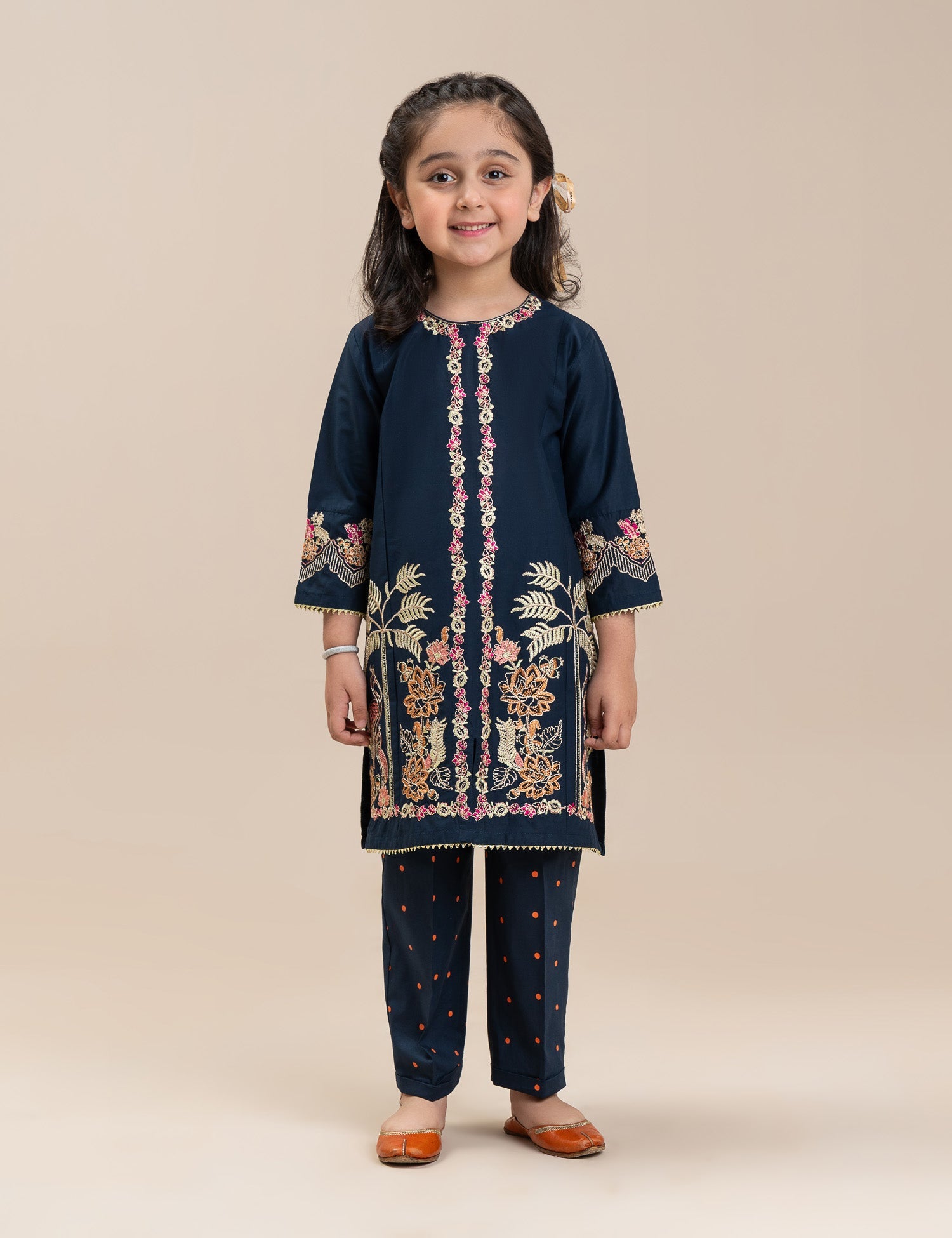 2 PIECE ALLOVER EMBROIDERED SUIT