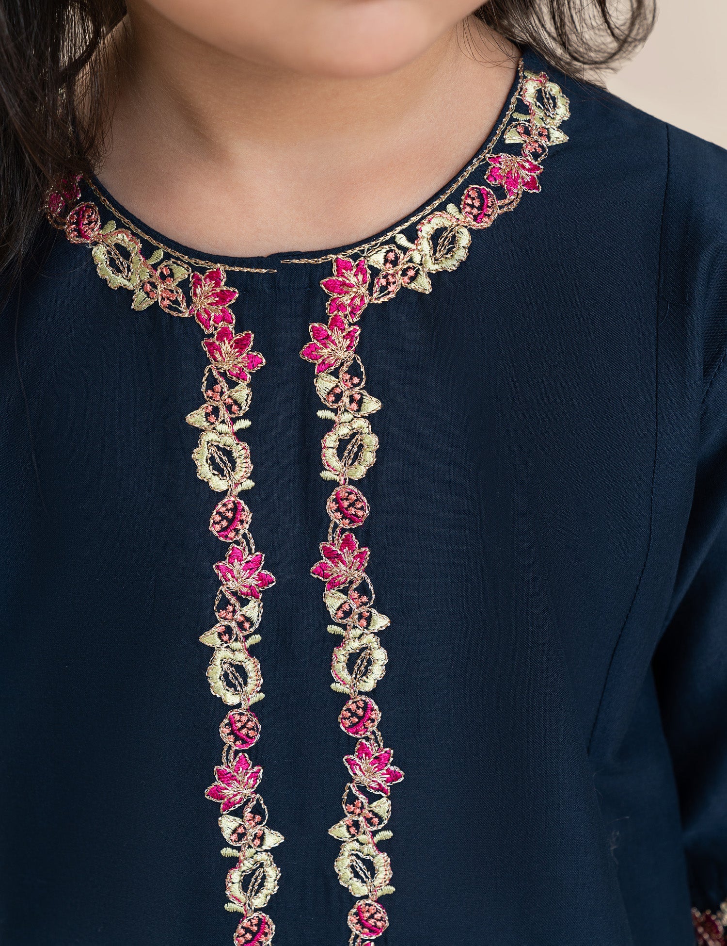 2 PIECE ALLOVER EMBROIDERED SUIT