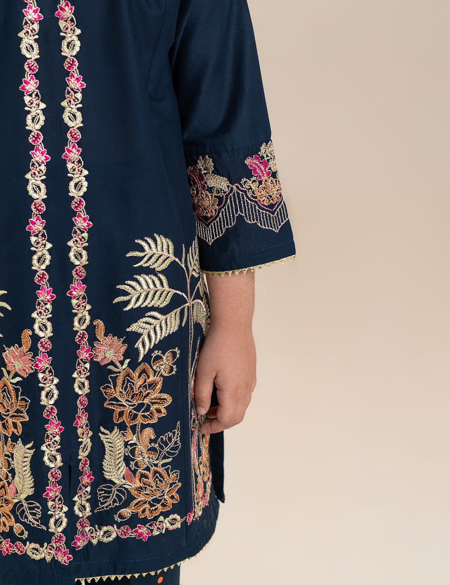 2 PIECE ALLOVER EMBROIDERED SUIT