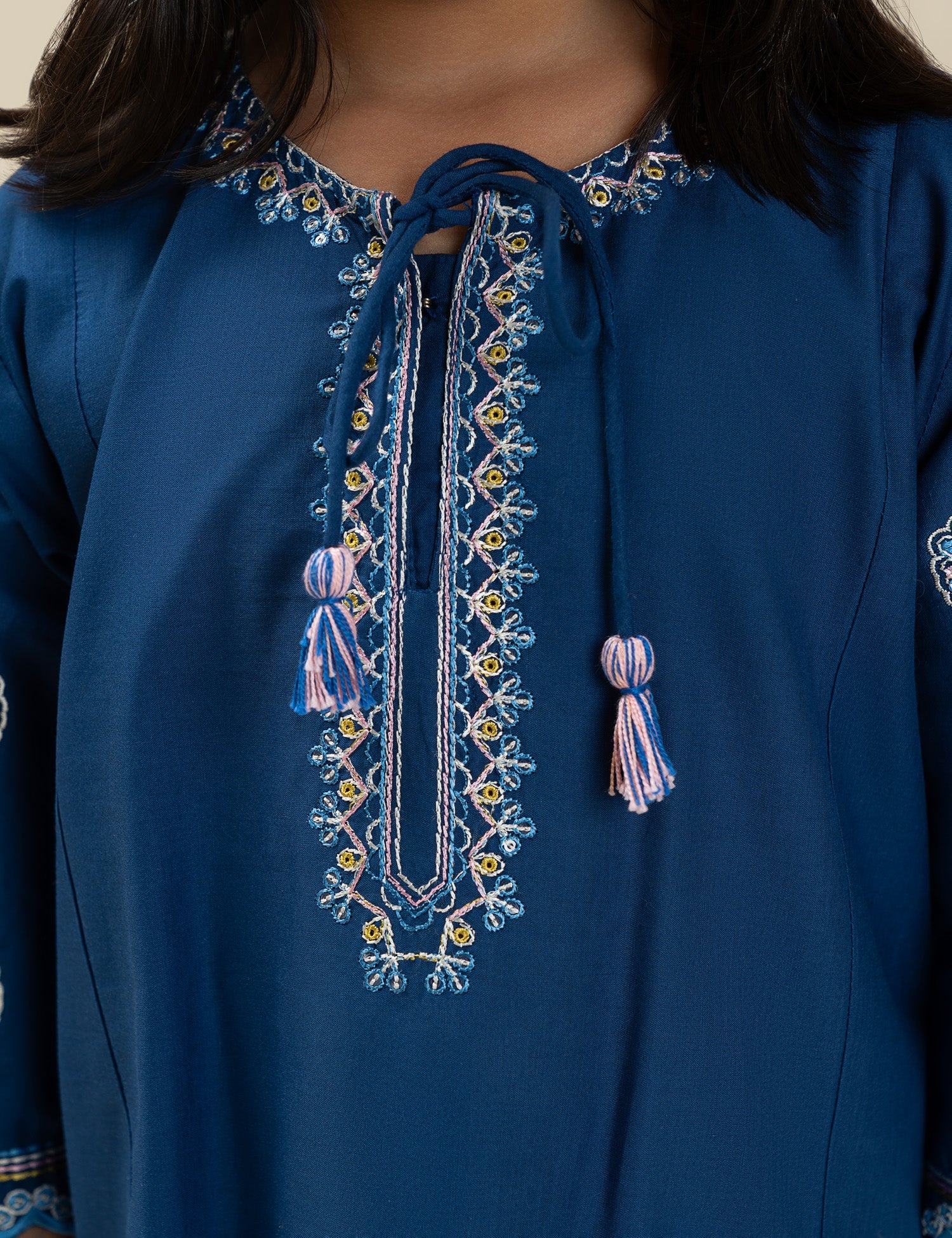 2 PIECE VIBRANT EMBROIDERED SUIT