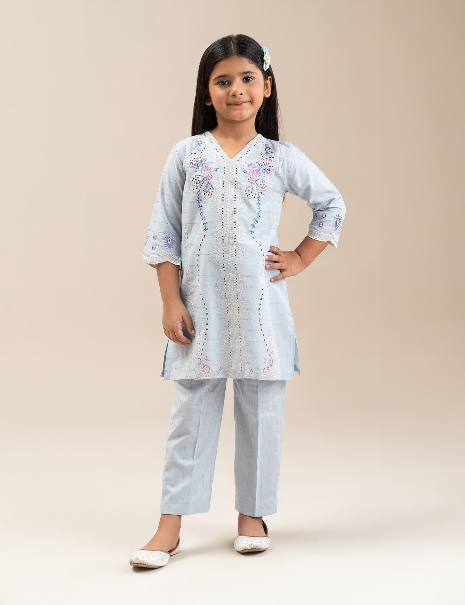 2 PIECE ETHNIC EMBROIDERED SUIT