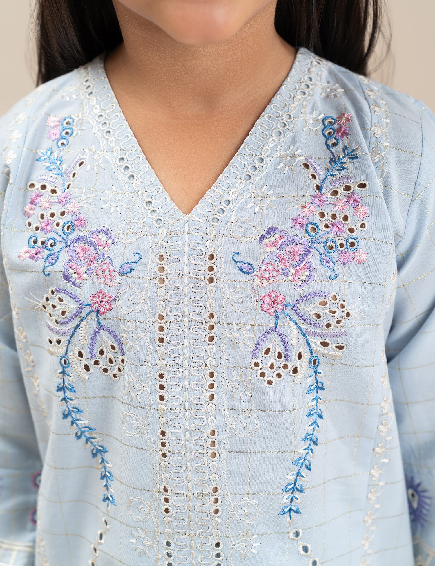 2 PIECE ETHNIC EMBROIDERED SUIT