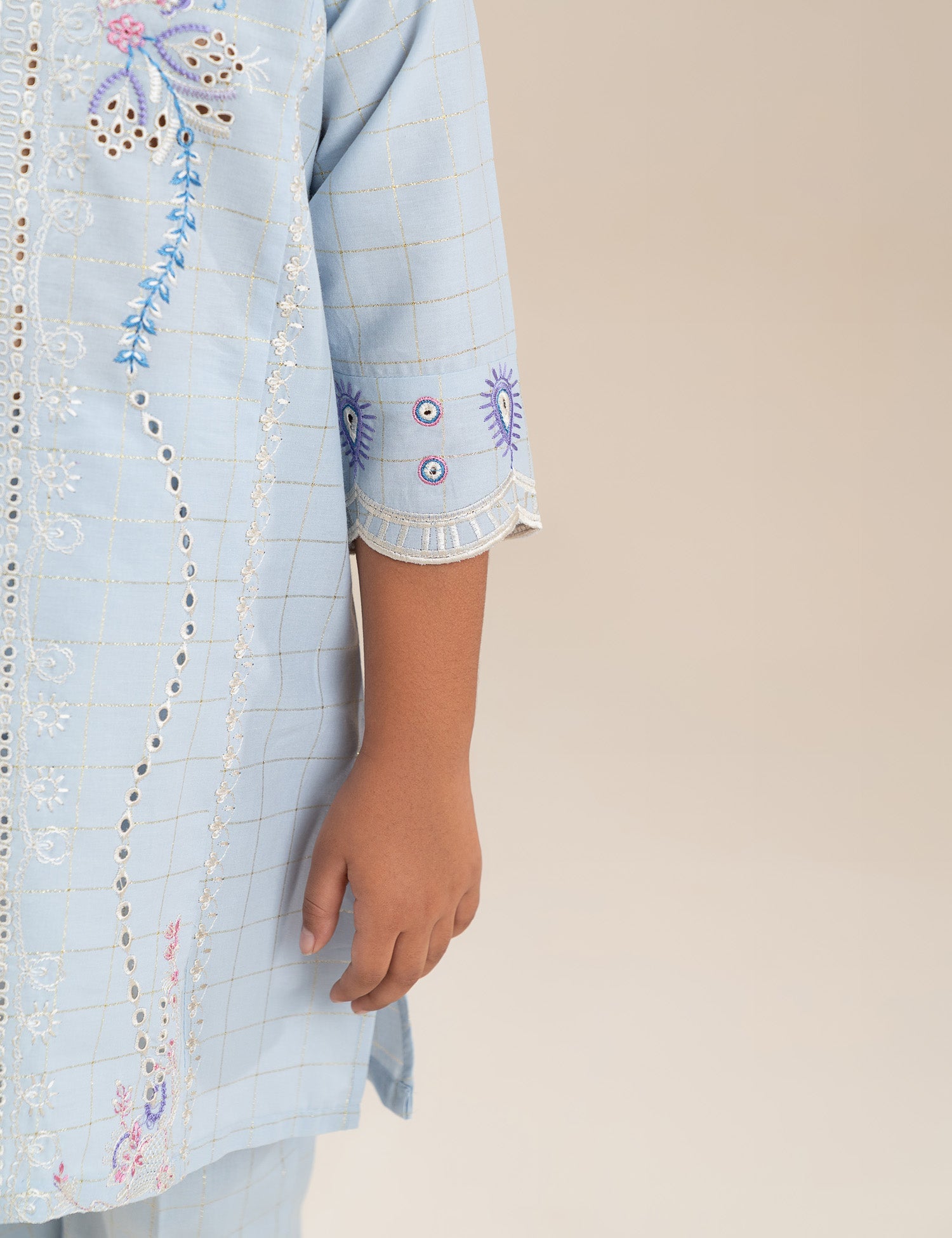 2 PIECE ETHNIC EMBROIDERED SUIT
