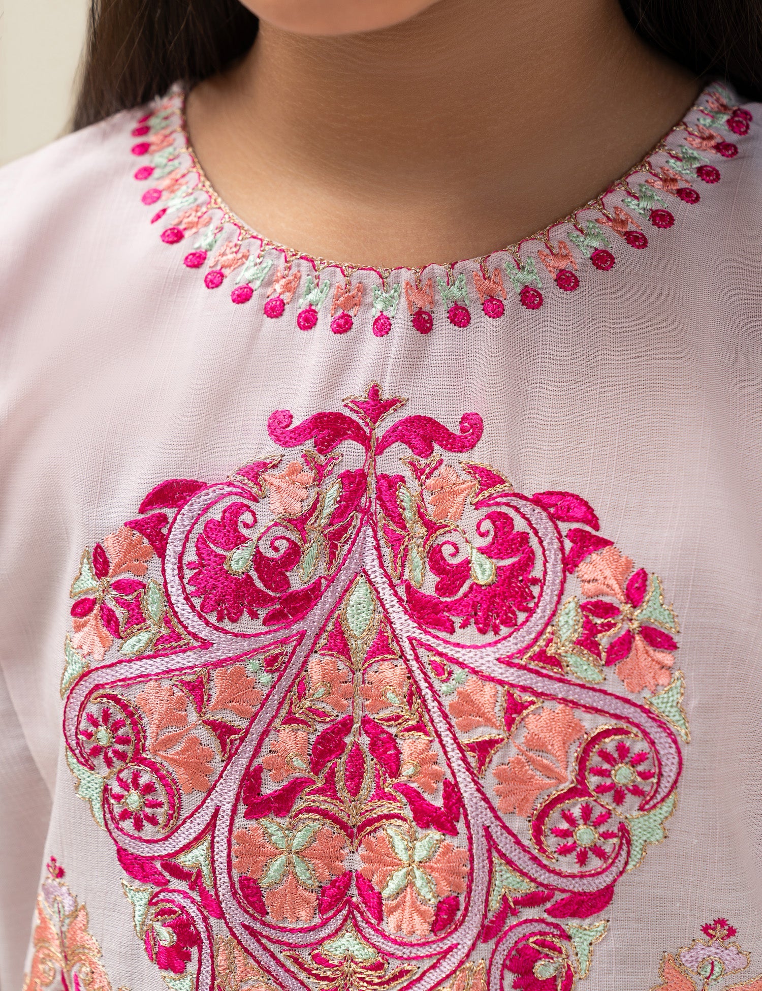 2 PIECE EMBROIDERED SUIT