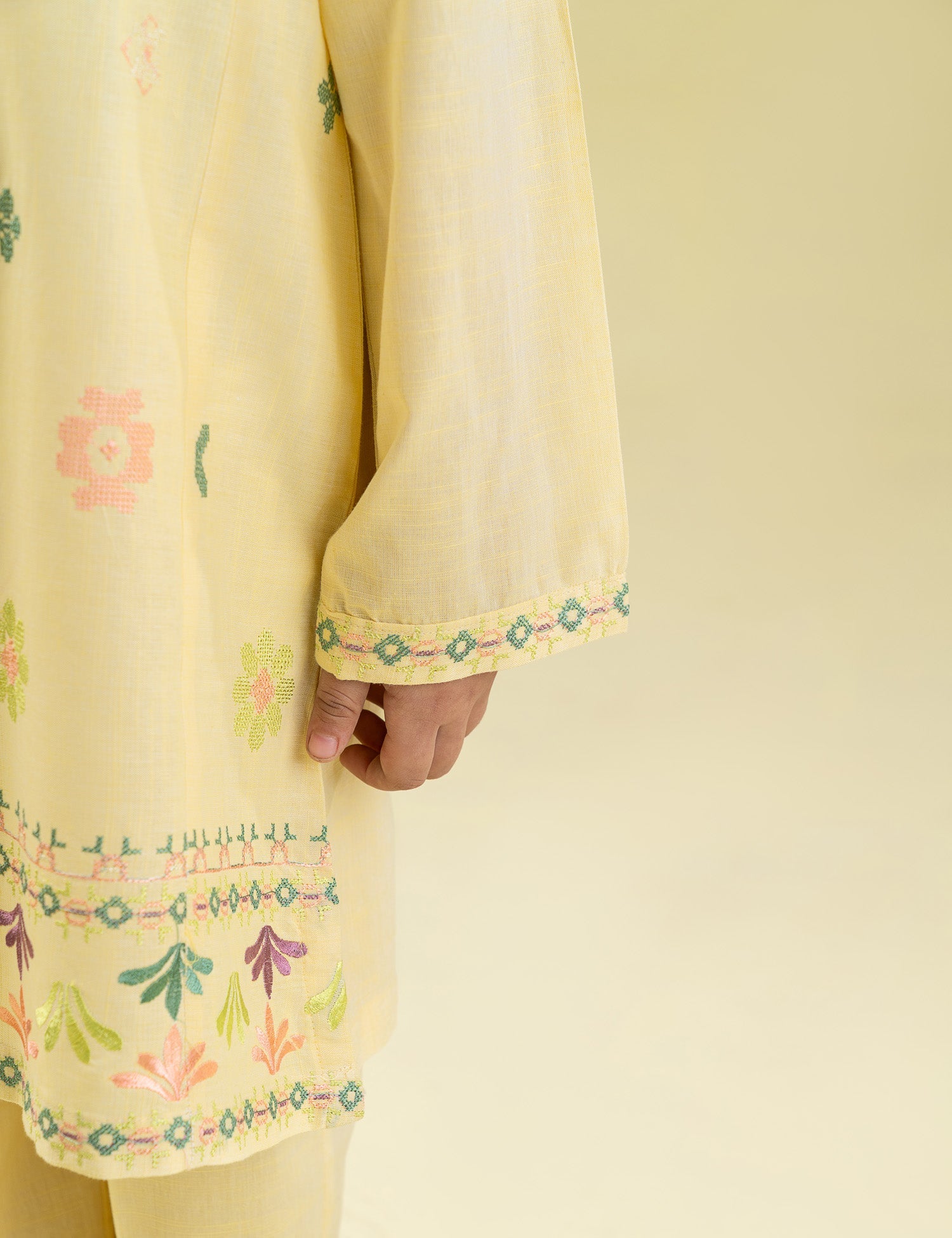 2 PIECE MULTI EMBROIDERED SUIT