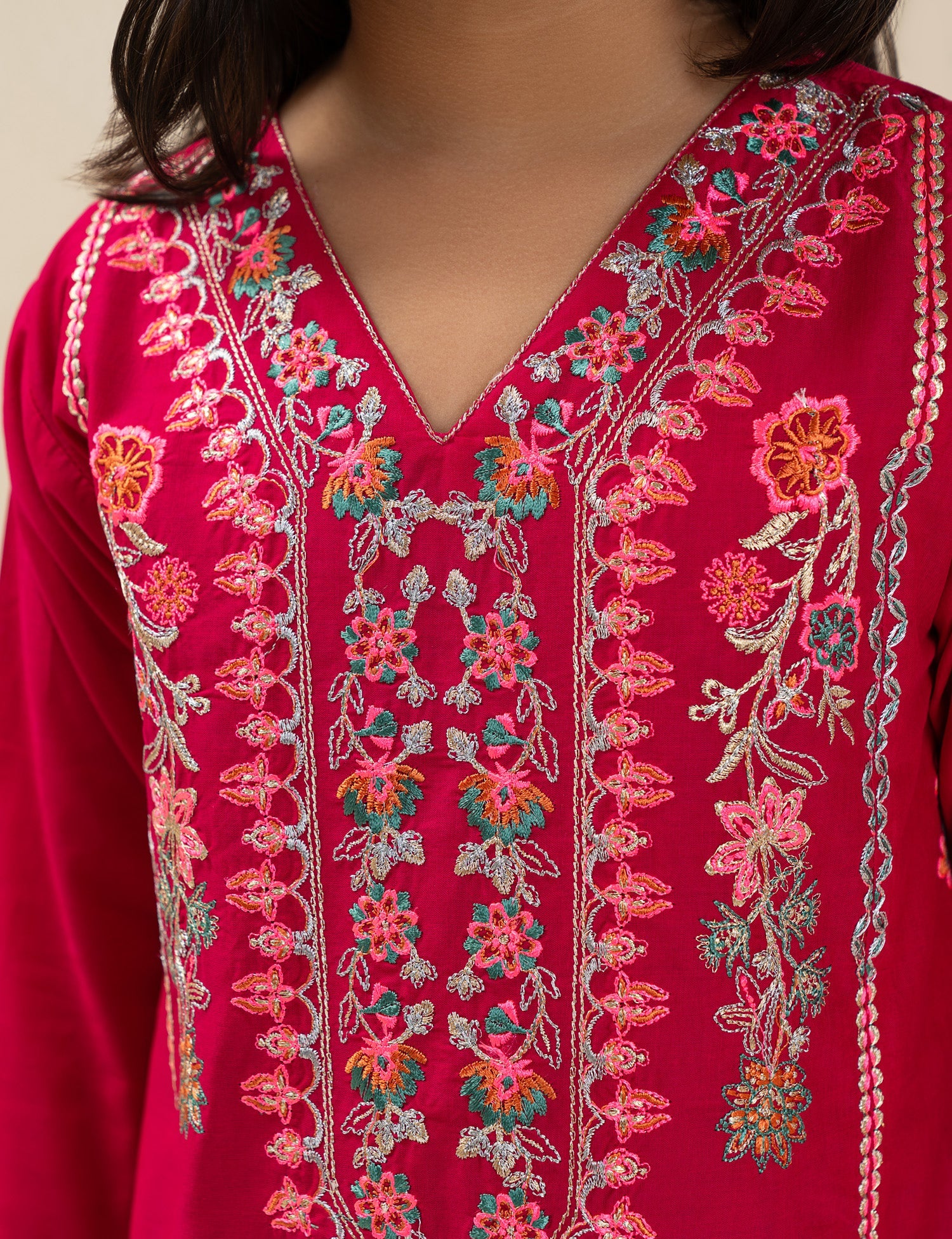 2 PIECE ETHNIC EMBROIDERED SUIT