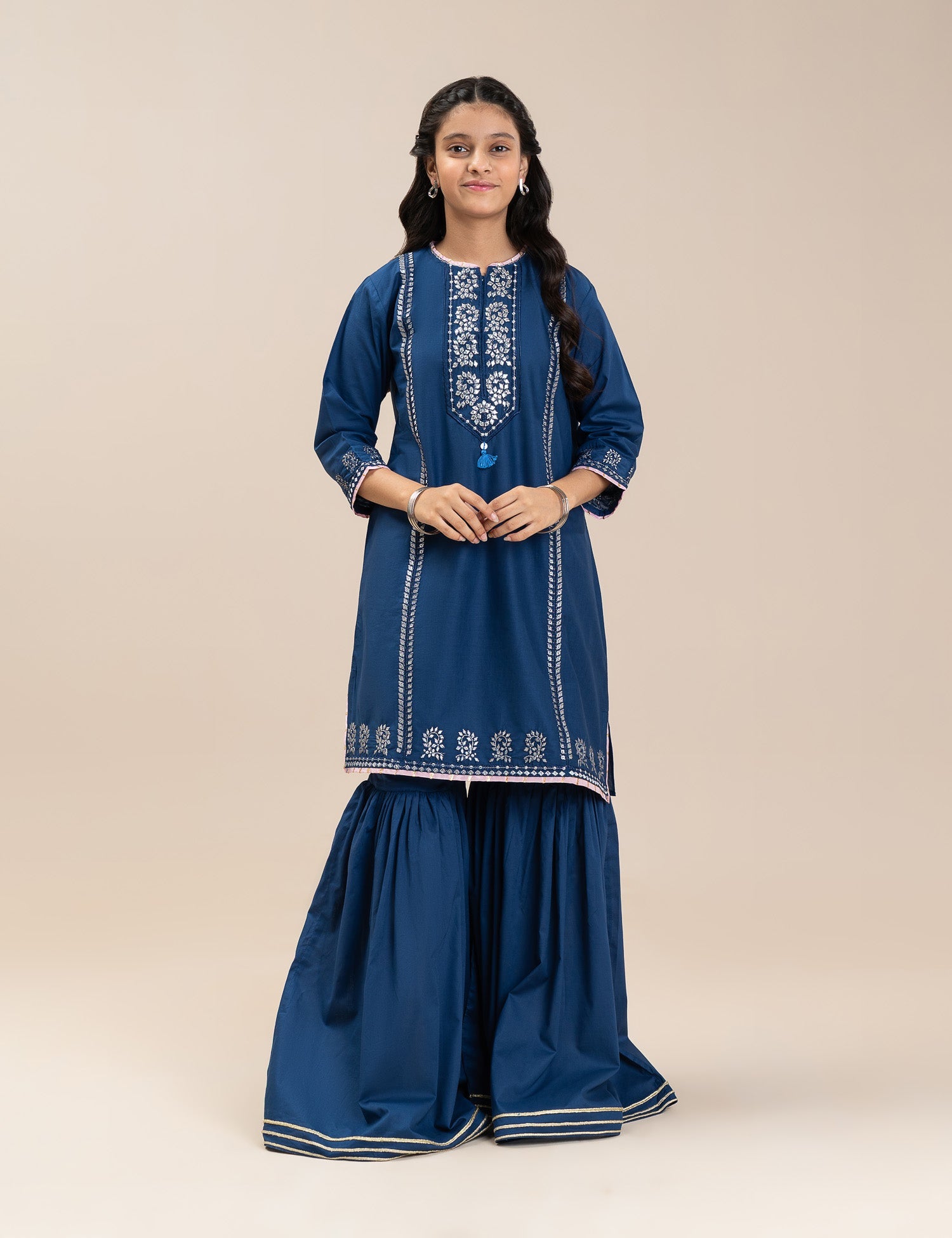 2 PIECE ETHNIC EMBROIDERED SUIT