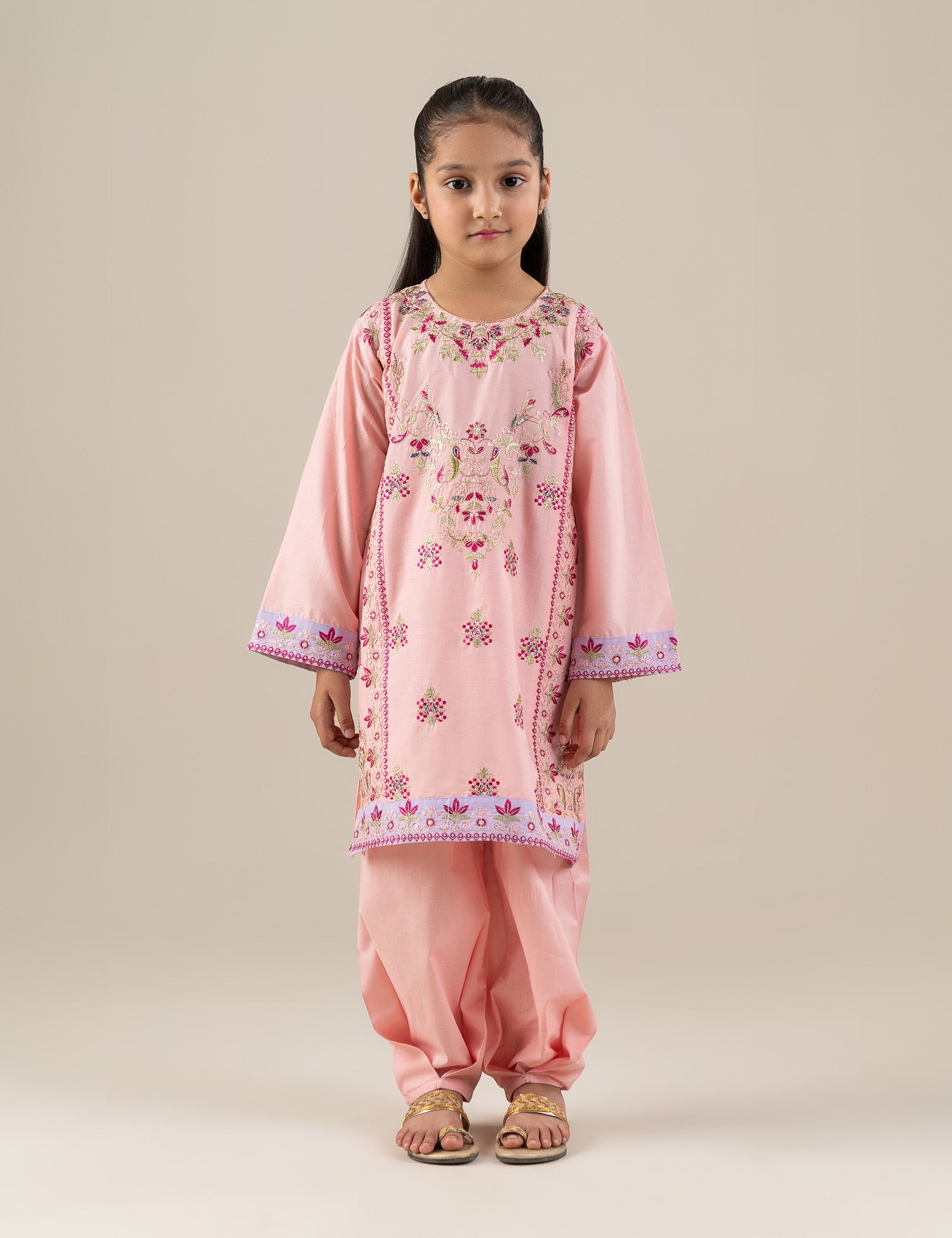 2 PIECE SEQUIN EMBROIDERED SUIT