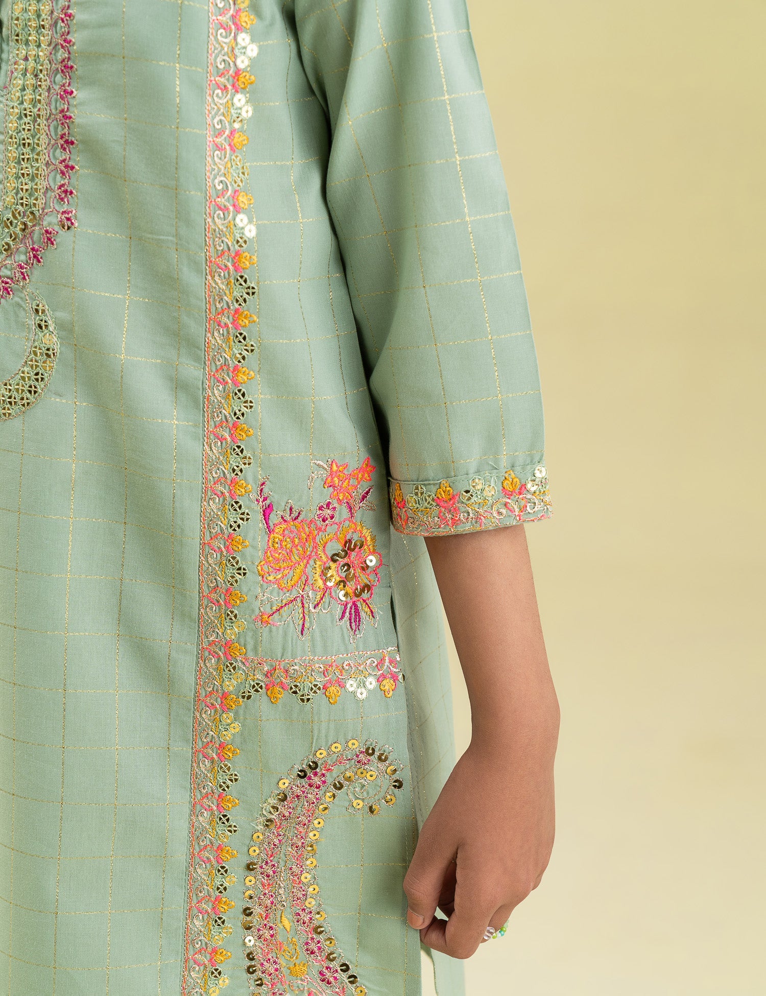 2 PIECE ETHNIC EMBROIDERED SUIT