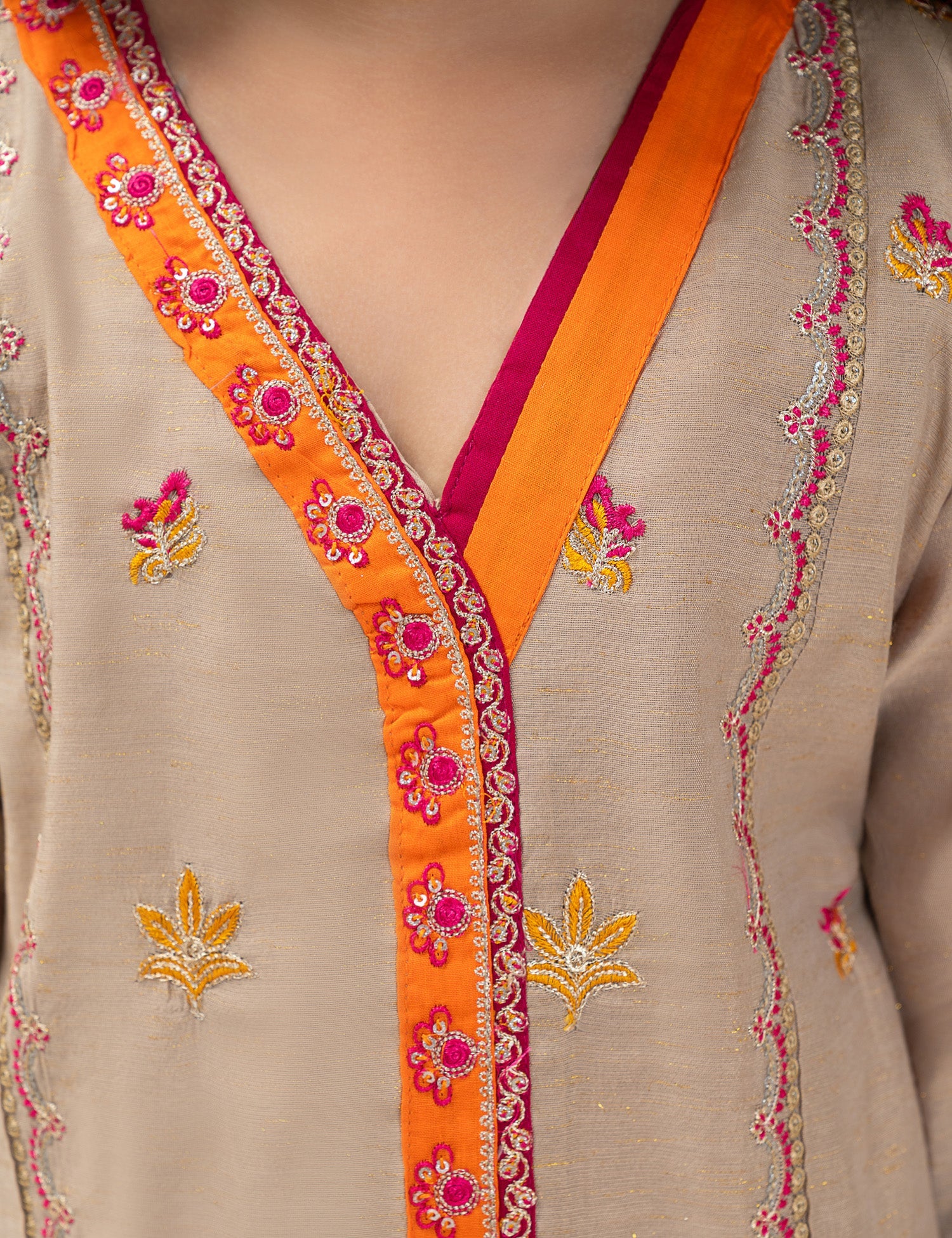 2 PIECE ETHNIC EMBROIDERED SUIT