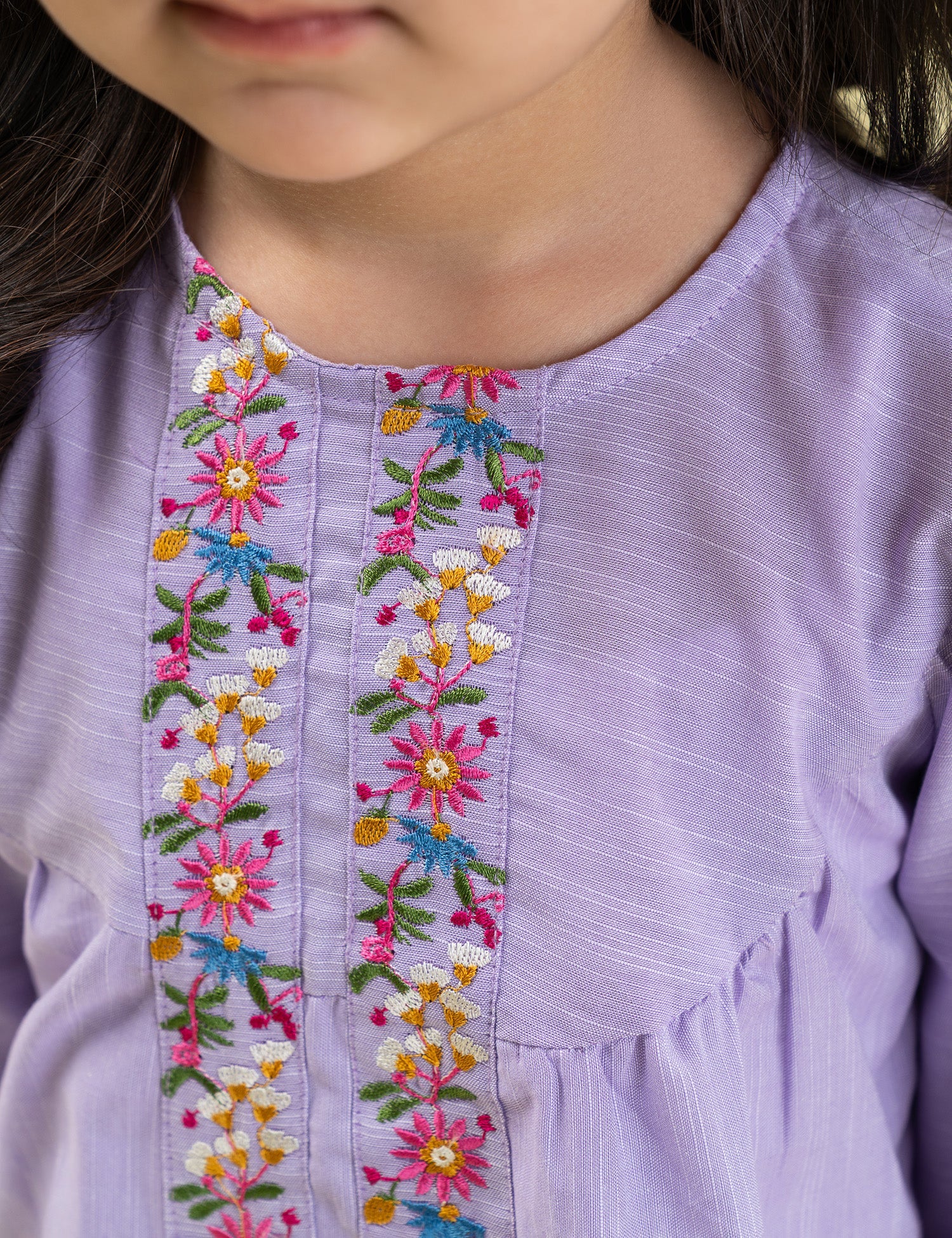 2 PIECE FLORAL EMBROIDERED SUIT