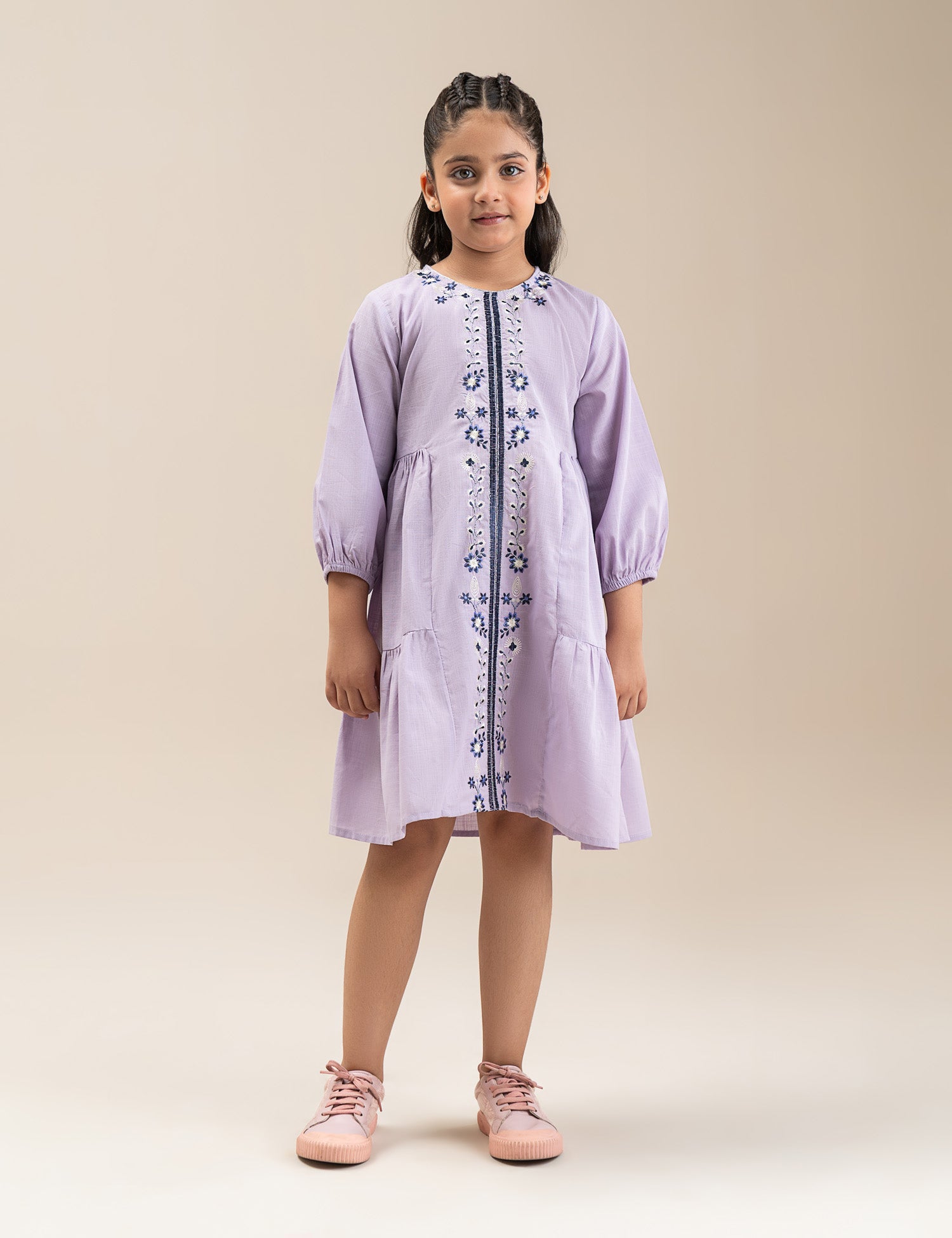 FLORAL EMBROIDERED DRESS