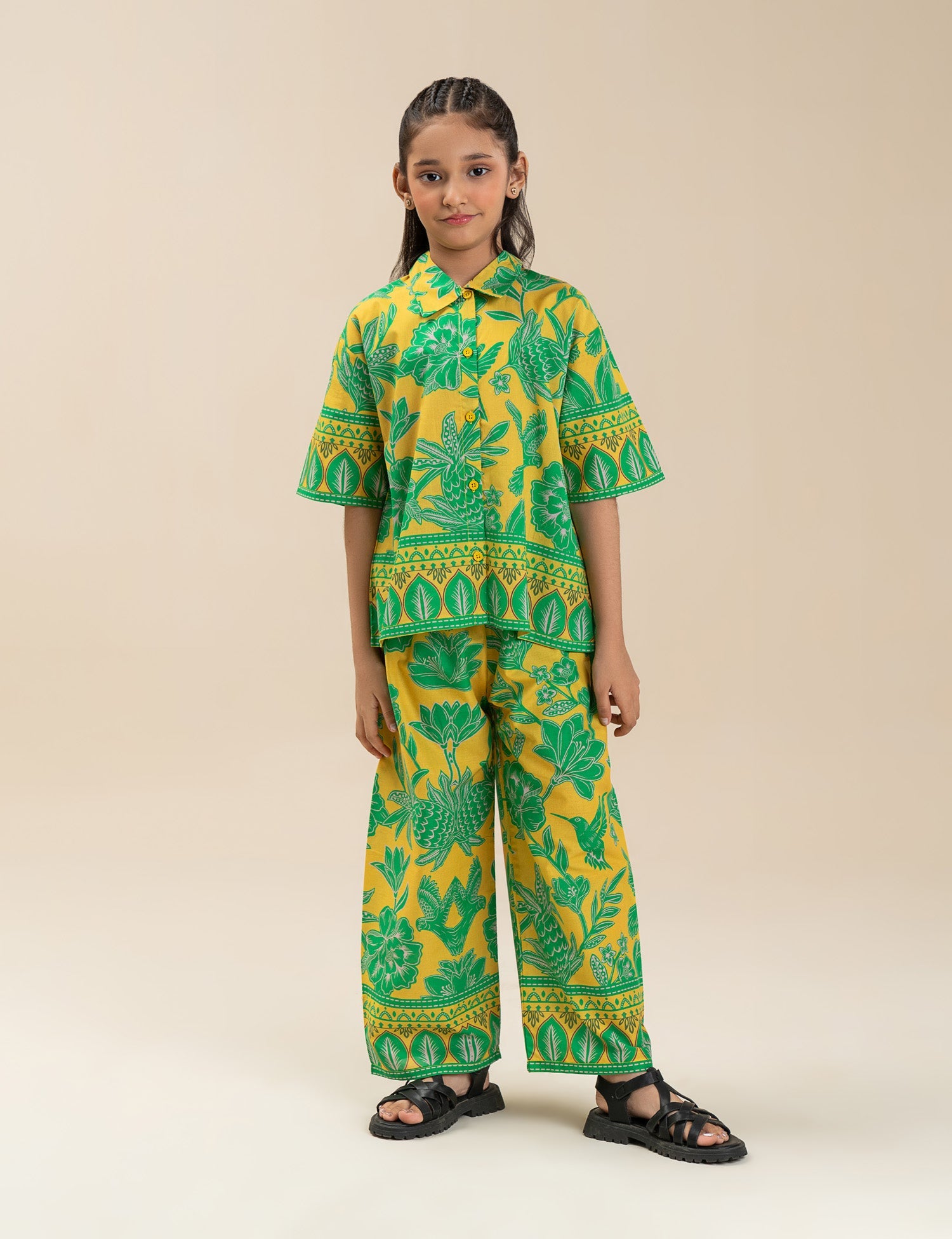 2 PIECE TROPICAL PRINTED SUIT