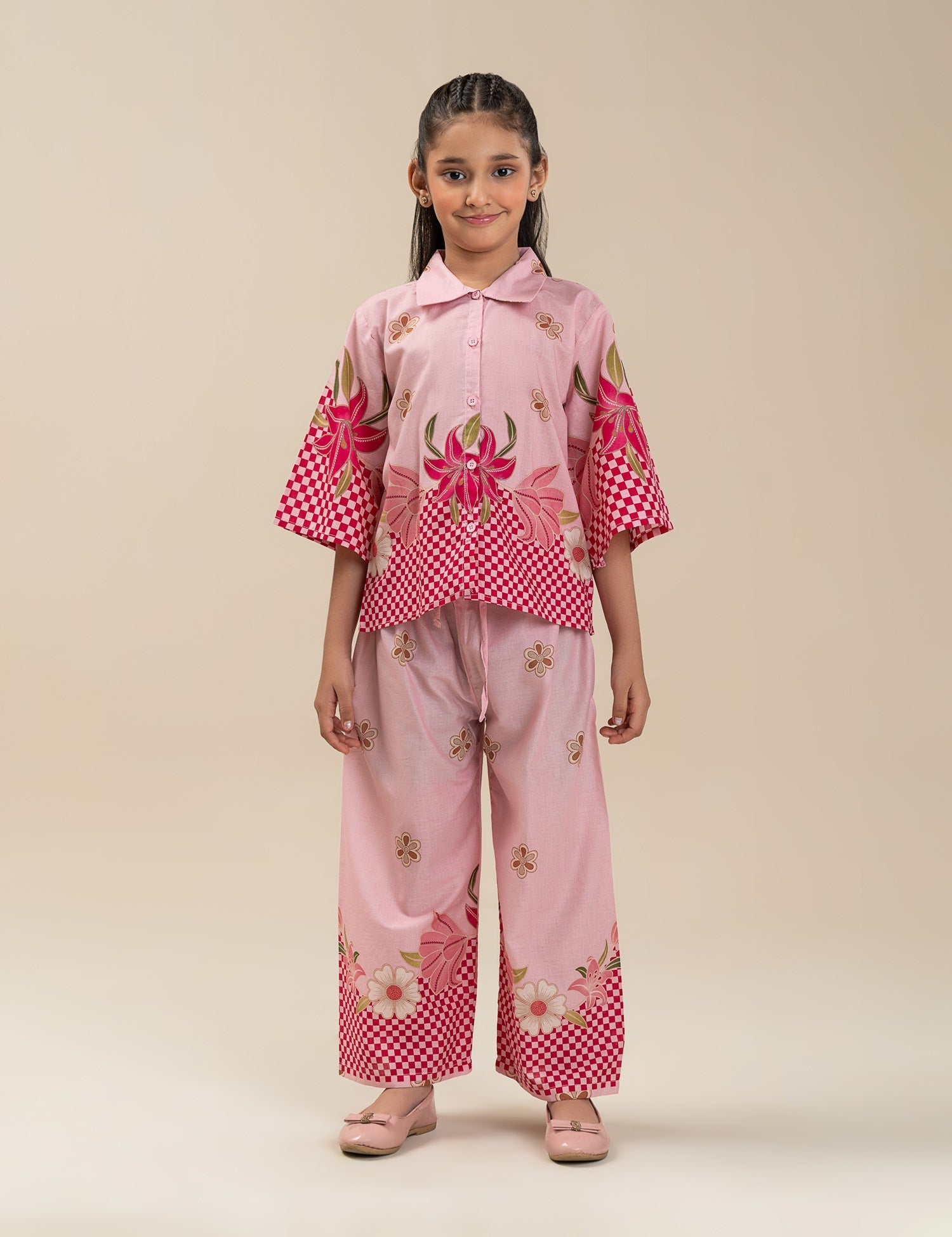 2 PIECE FLORAL PRINTED SUIT