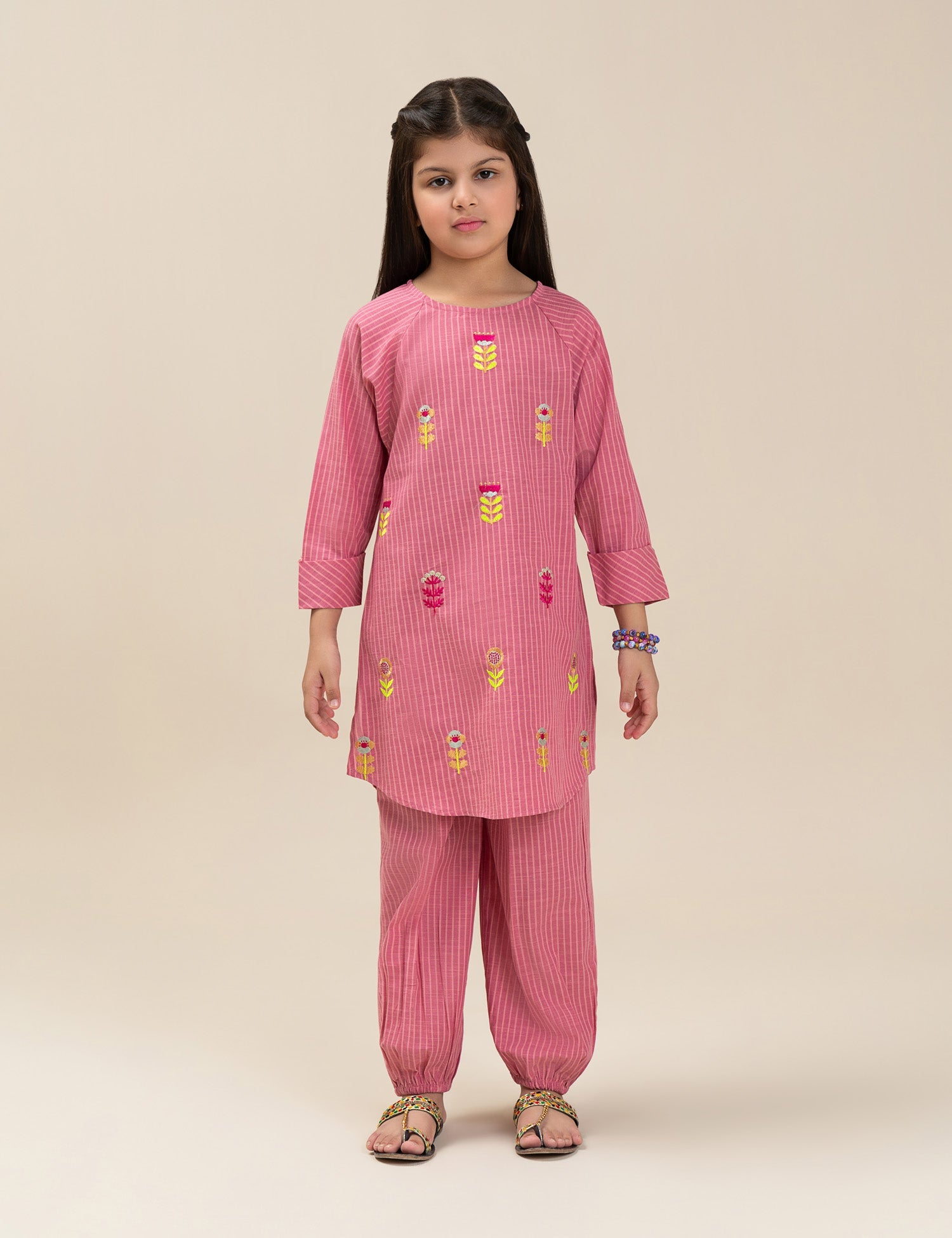 2 PIECE VIBRANT EMBROIDERED SUIT