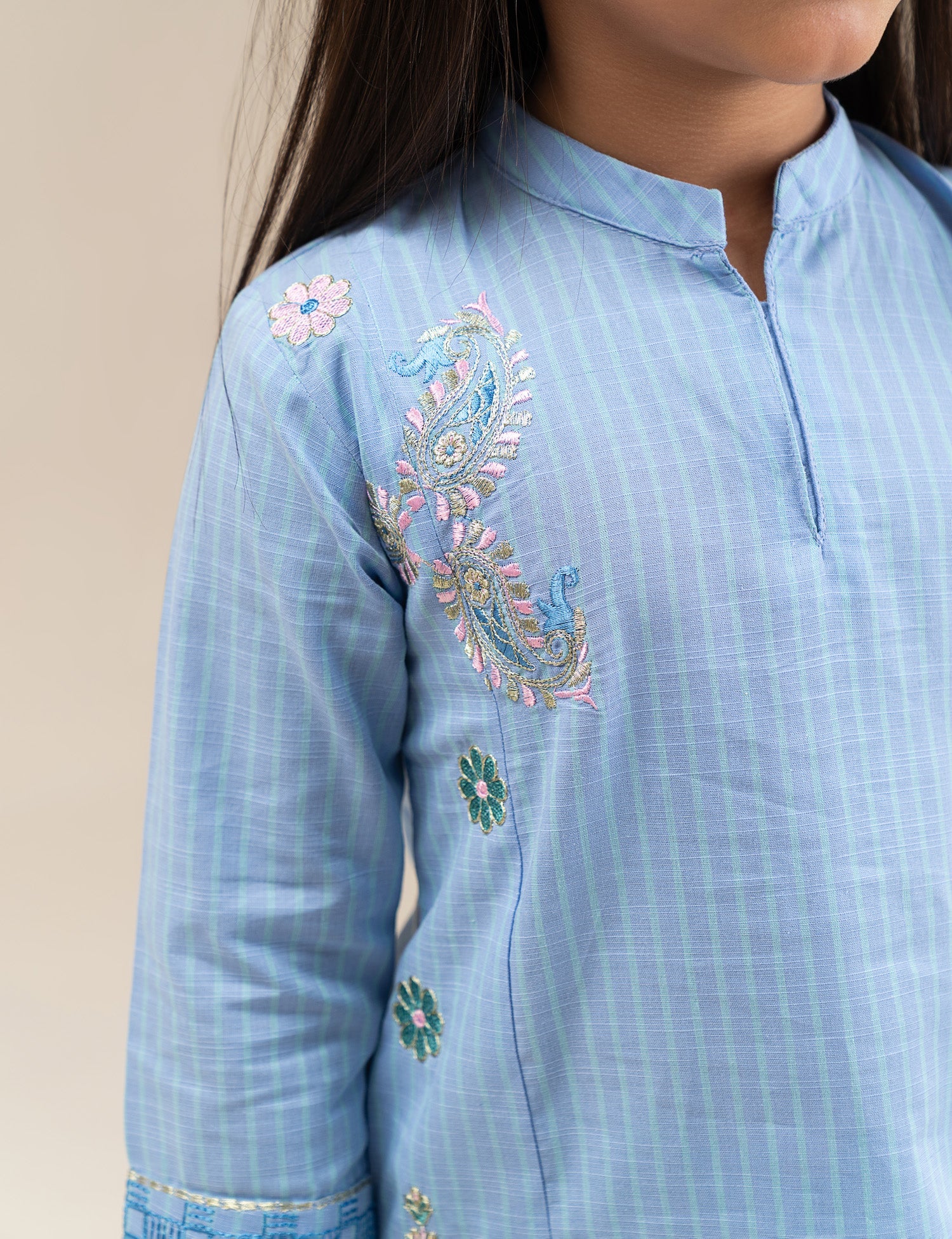 2 PIECE VIBRANT EMBROIDERED SUIT