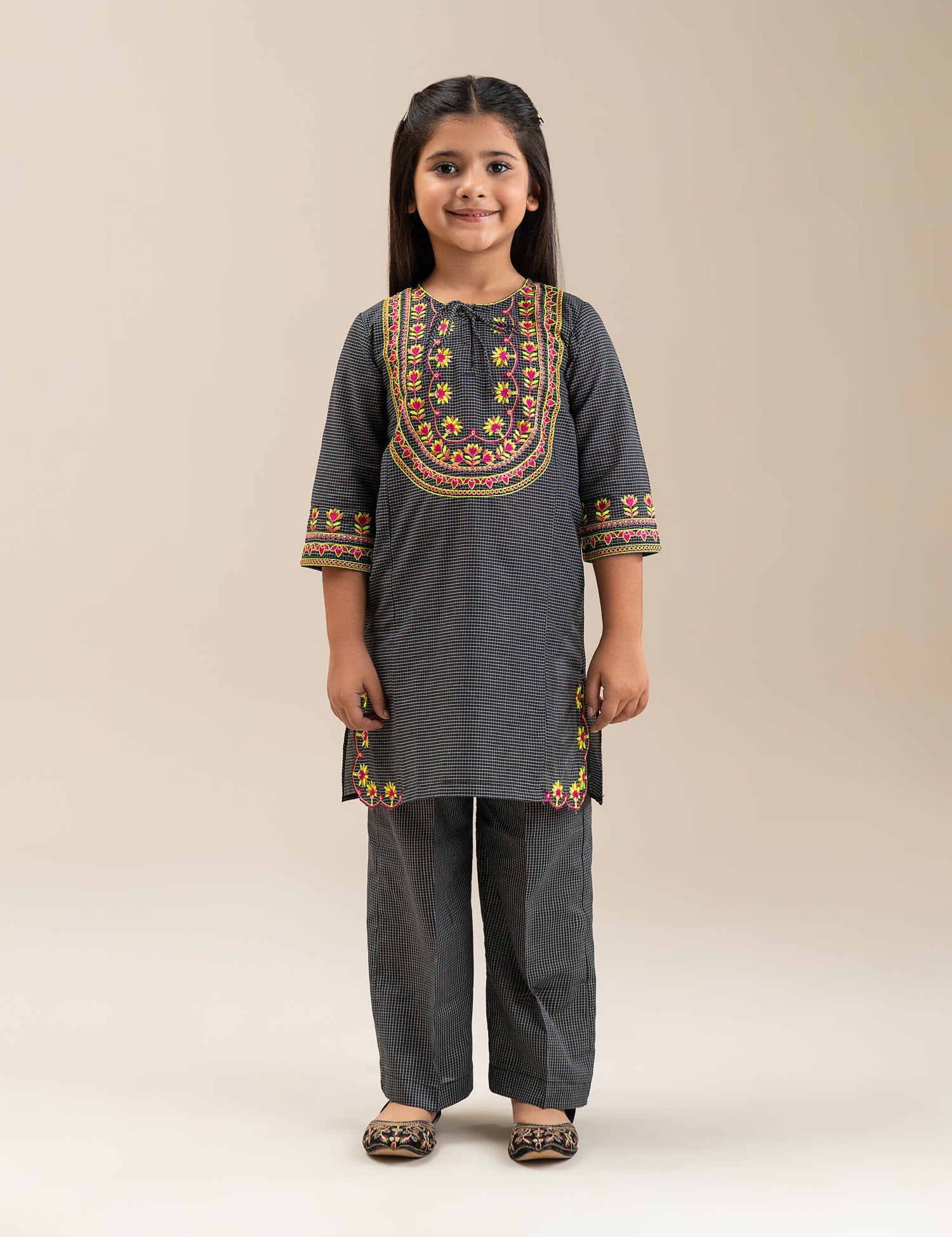 2 PIECE ETHNIC EMBROIDERED SUIT