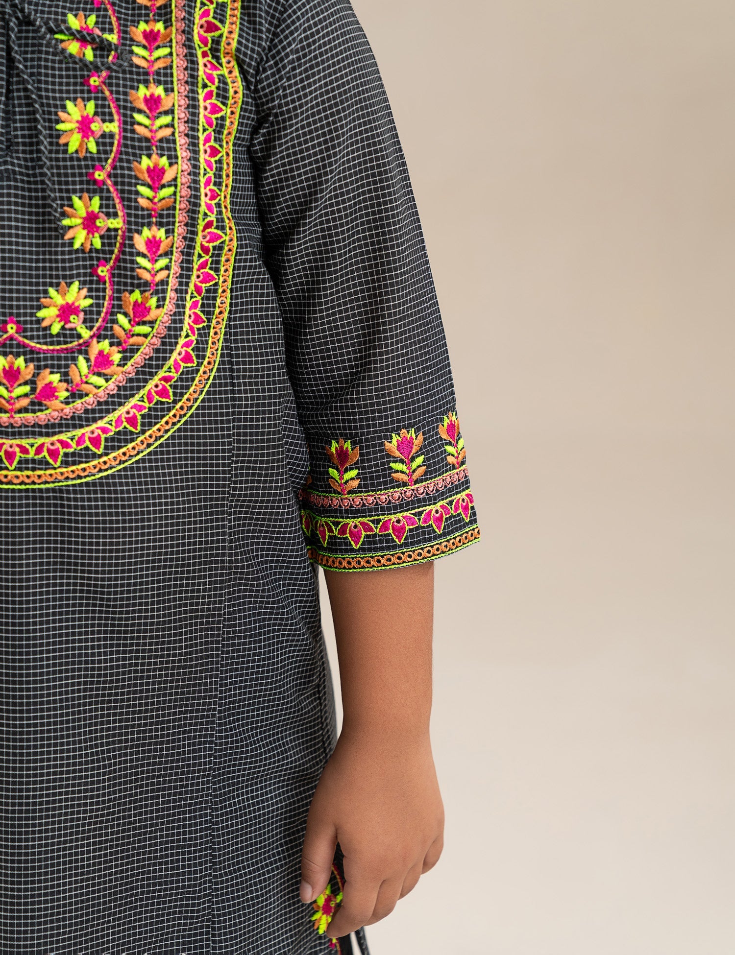 2 PIECE ETHNIC EMBROIDERED SUIT