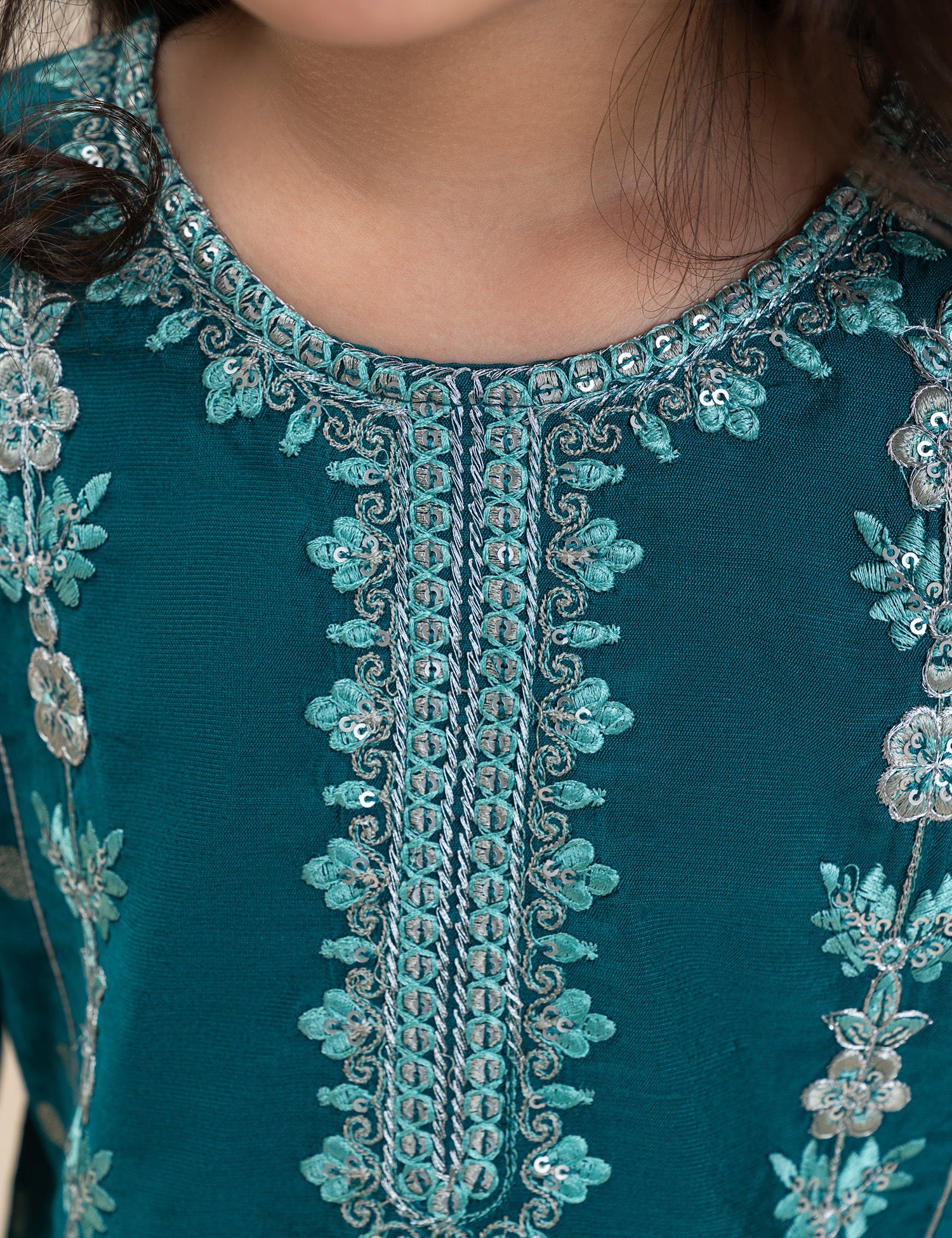 2 PIECE ETHNIC EMBROIDERED SUIT