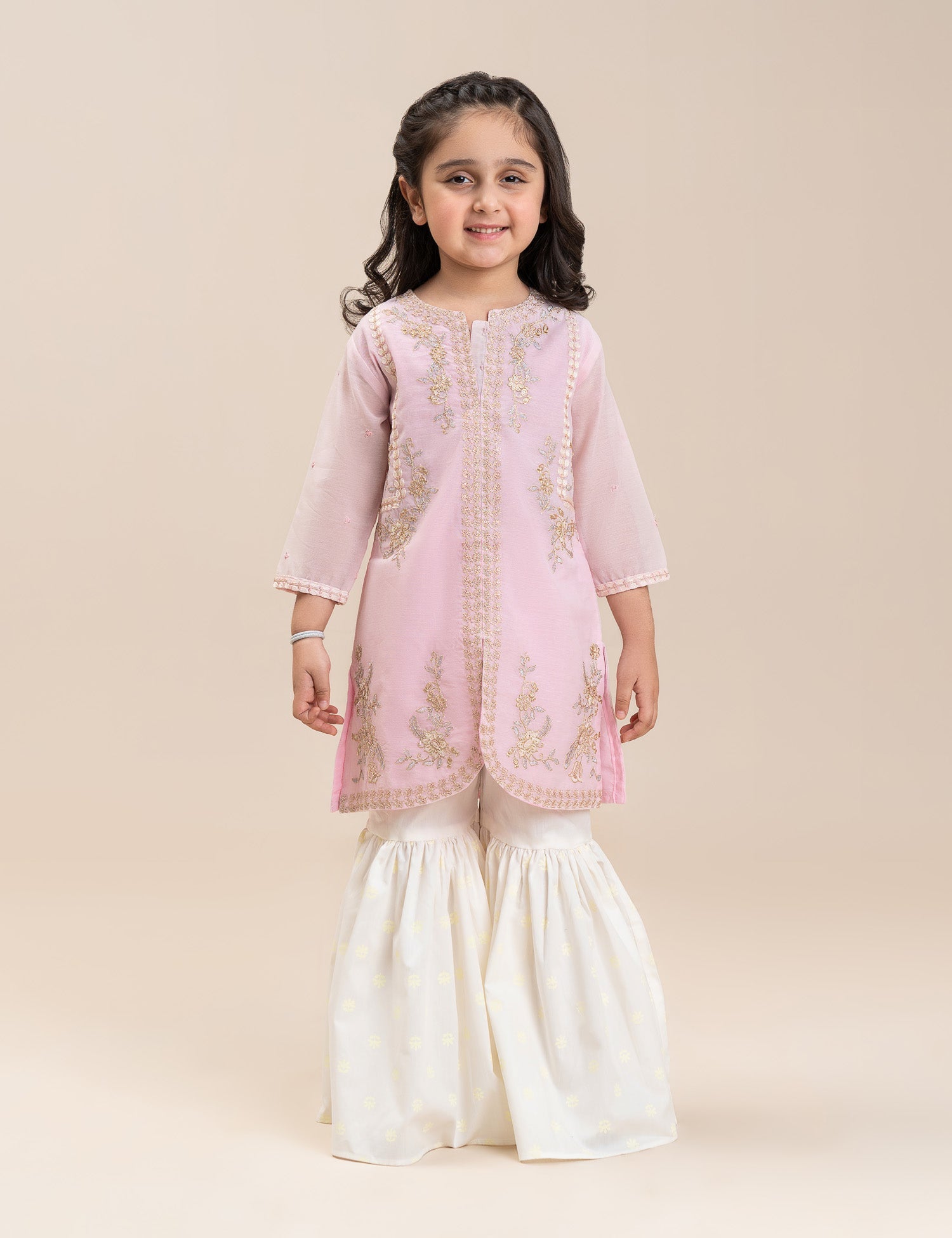 2 PIECE ETHNIC EMBROIDERED GARARA SUIT