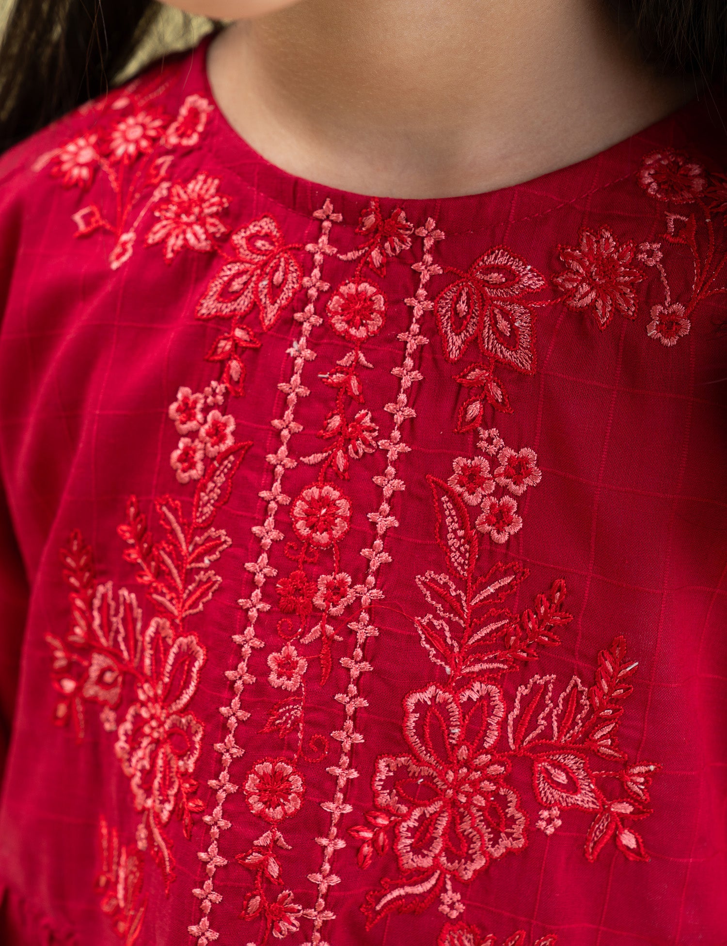 FLORAL EMBROIDERED DRESS