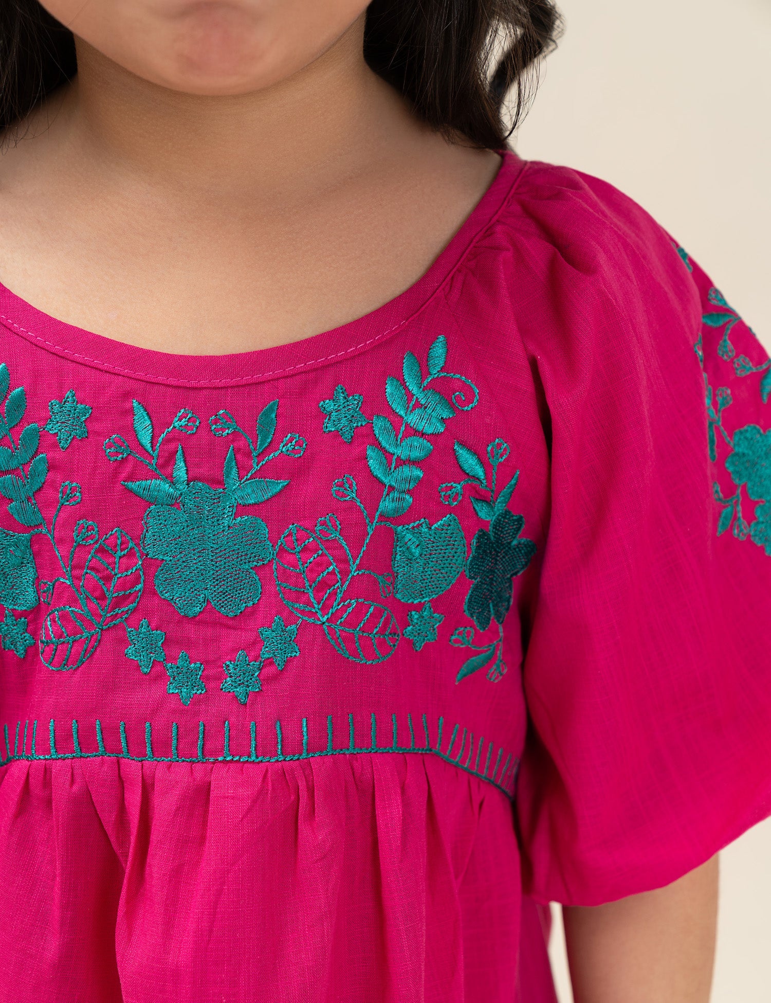 FLORAL EMBROIDERED DRESS