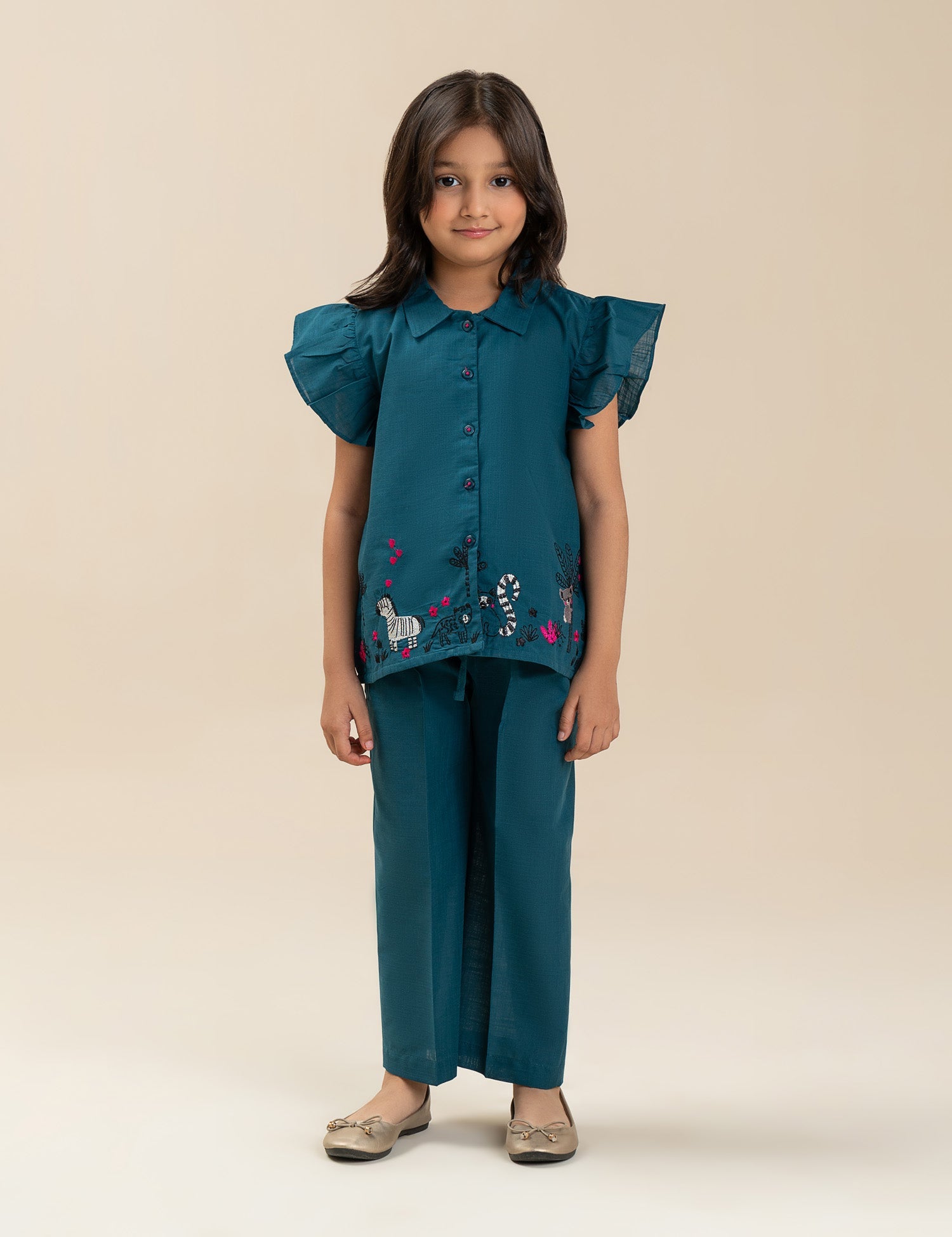 2 PIECE EMBROIDERED SUIT