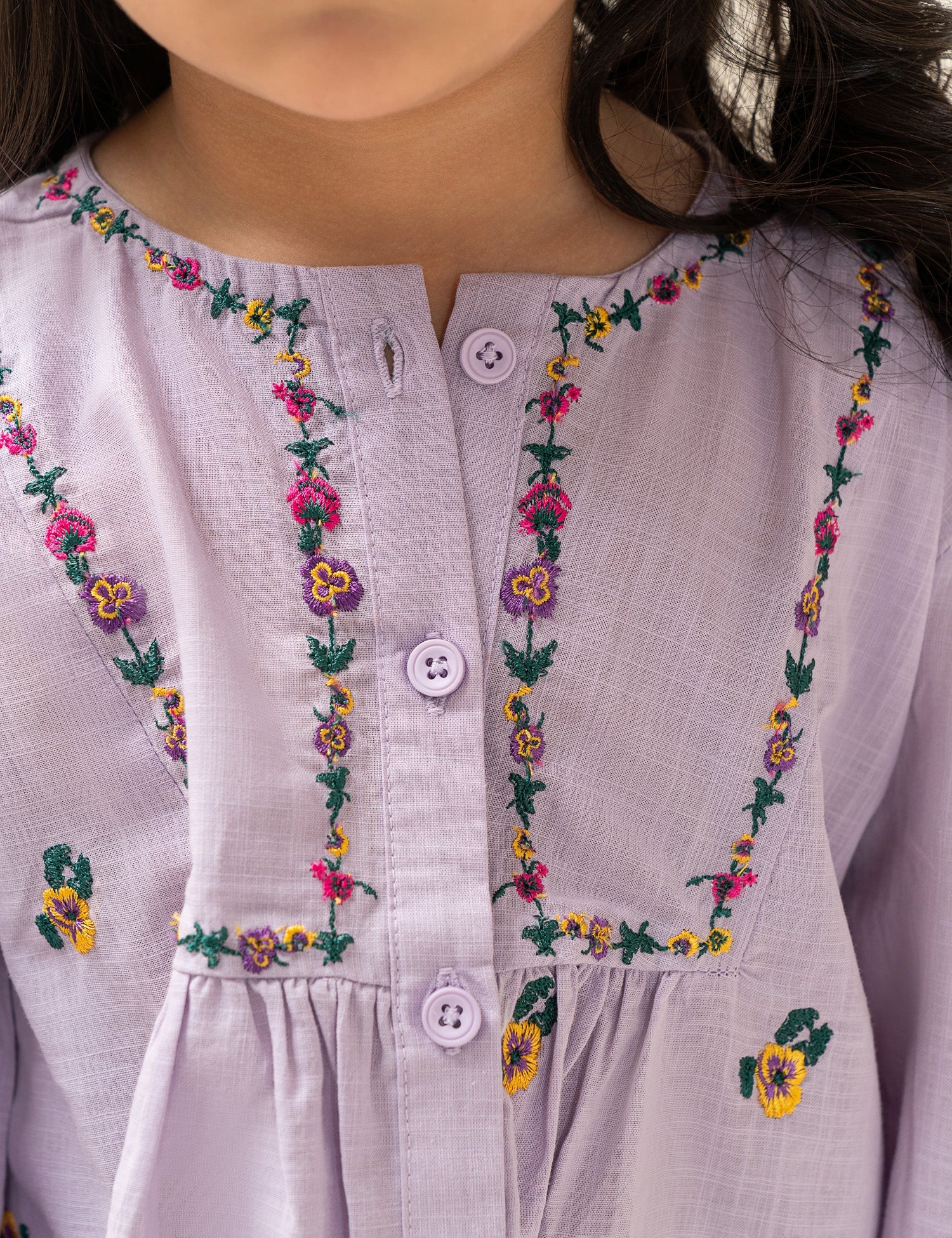 2 PIECE FLORAL EMBROIDERED SUIT