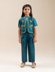 2 PIECE FLORAL EMBROIDERED SUIT
