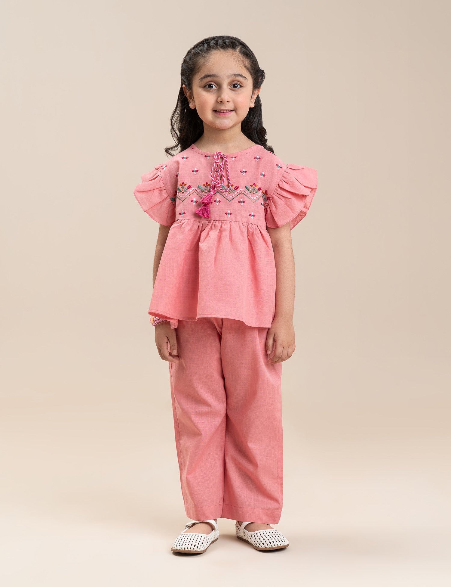 2 PIECE EMBROIDERED SUIT