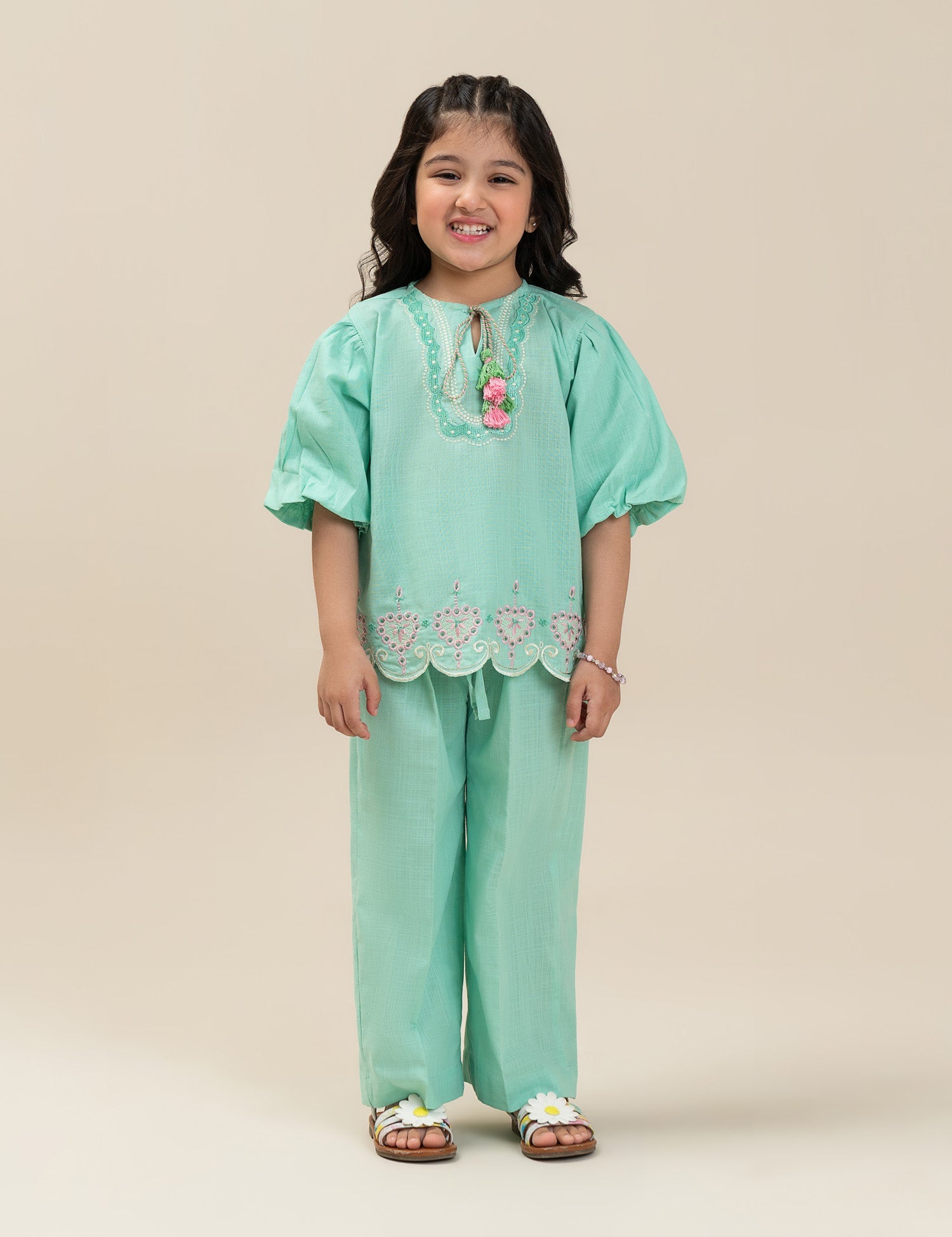 2 PIECE EMBROIDERED SUIT