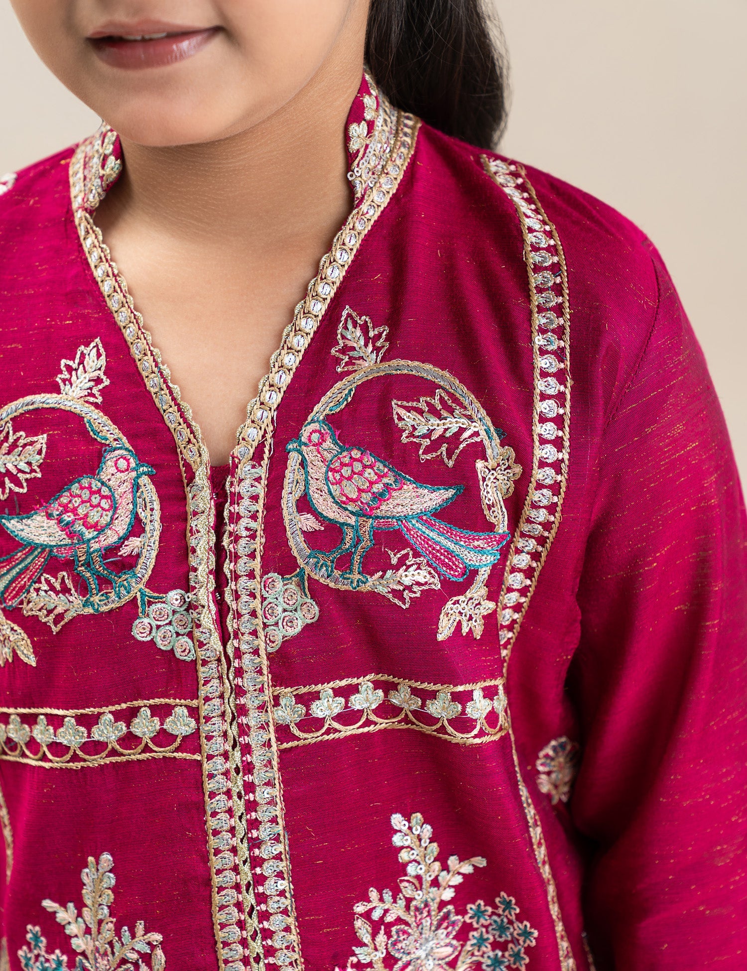 2 PIECE ETHNIC EMBROIDERED SUIT