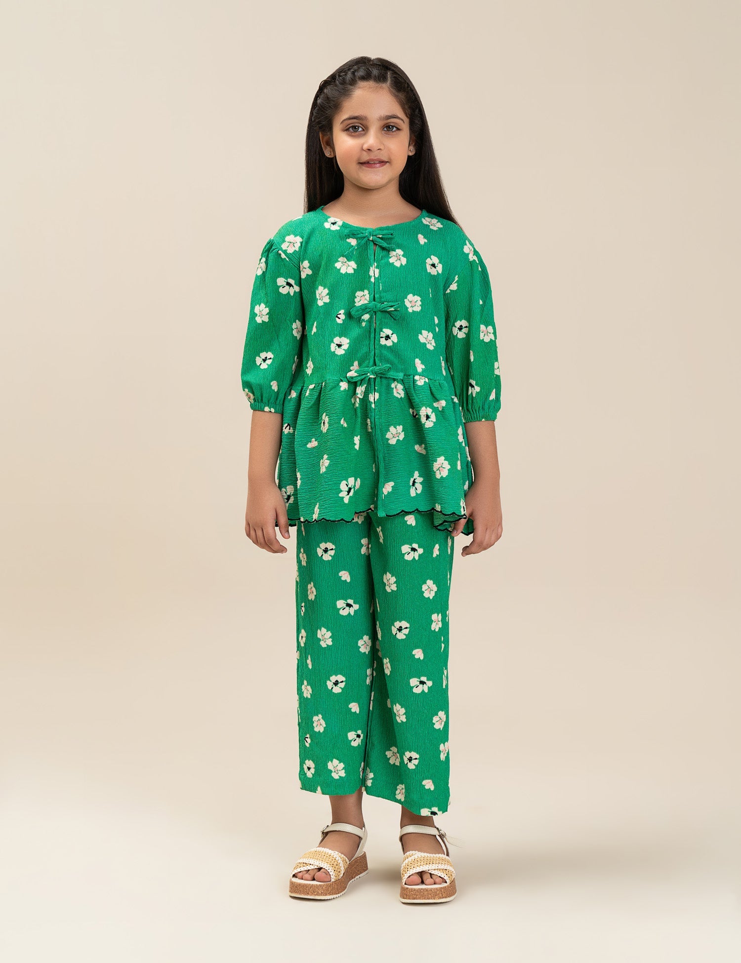 2 PIECE FLORAL PRINTED SUIT