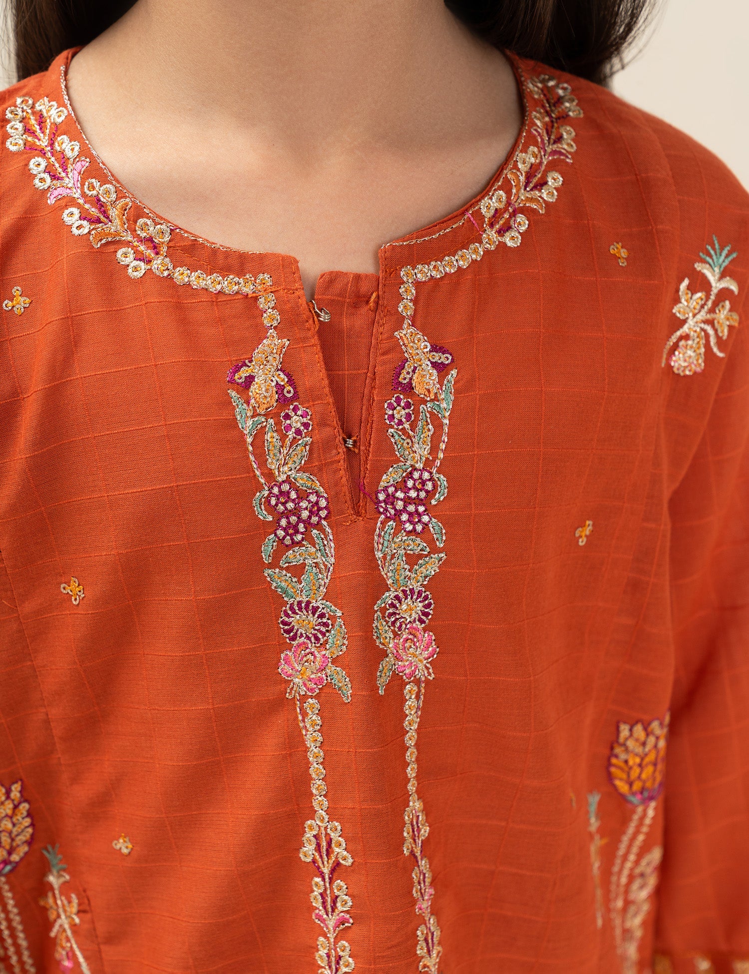 2 PIECE SEQUIN EMBROIDERED SUIT