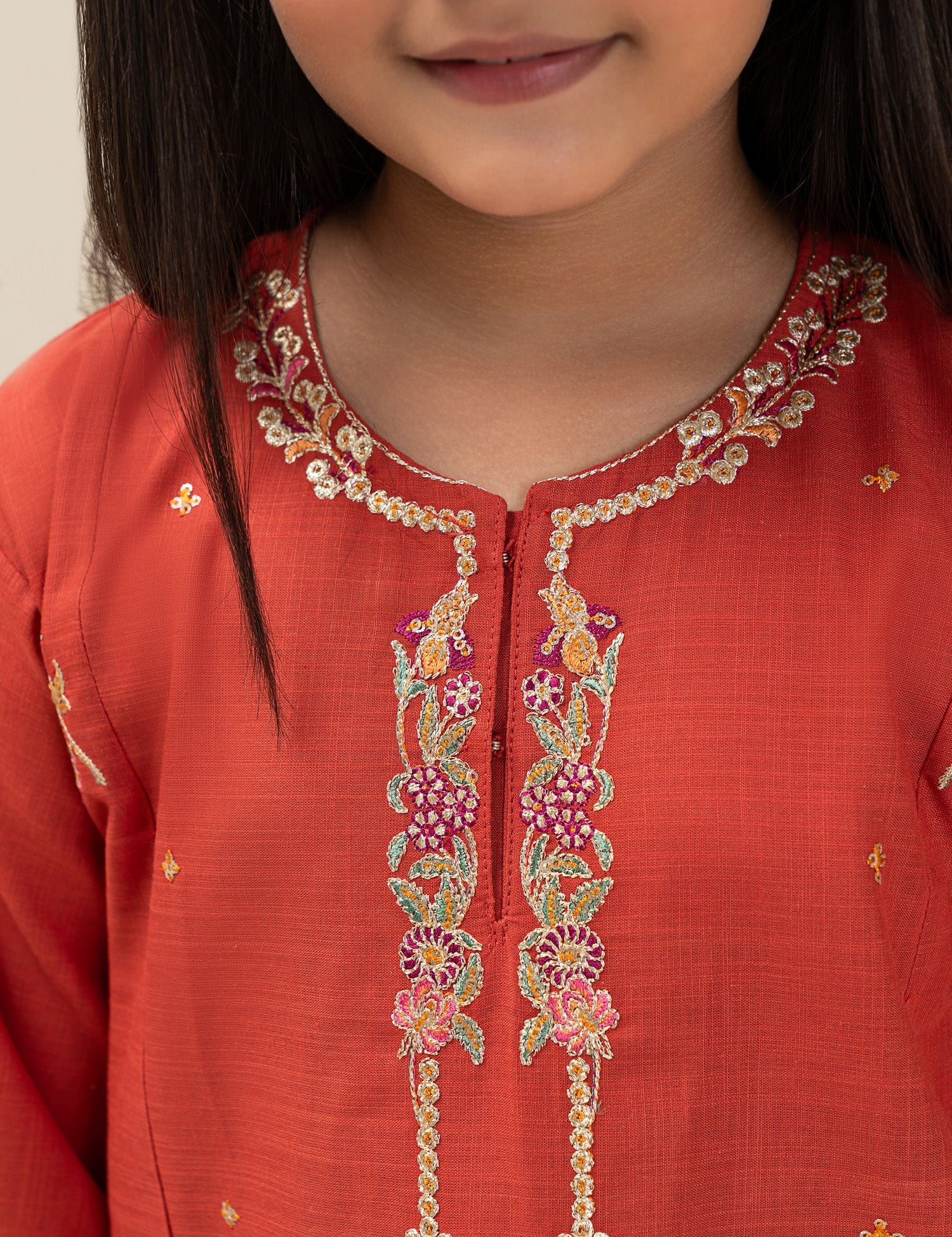2 PIECE SEQUIN EMBROIDERED SUIT