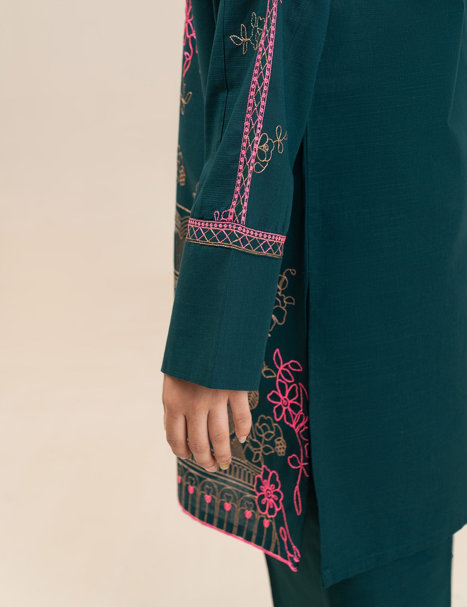 2 PIECE ETHNIC EMBROIDERED SUIT