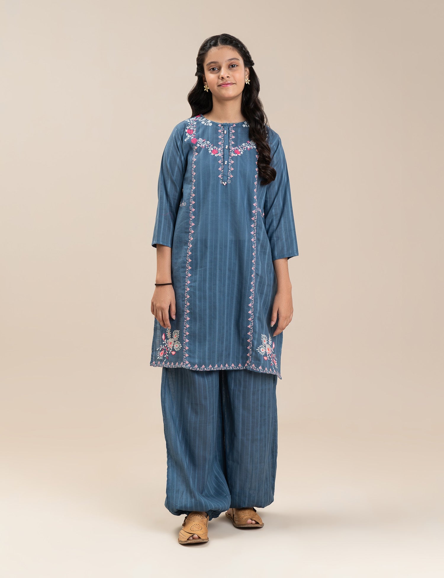 2 PIECE ETHNIC EMBROIDERED SUIT