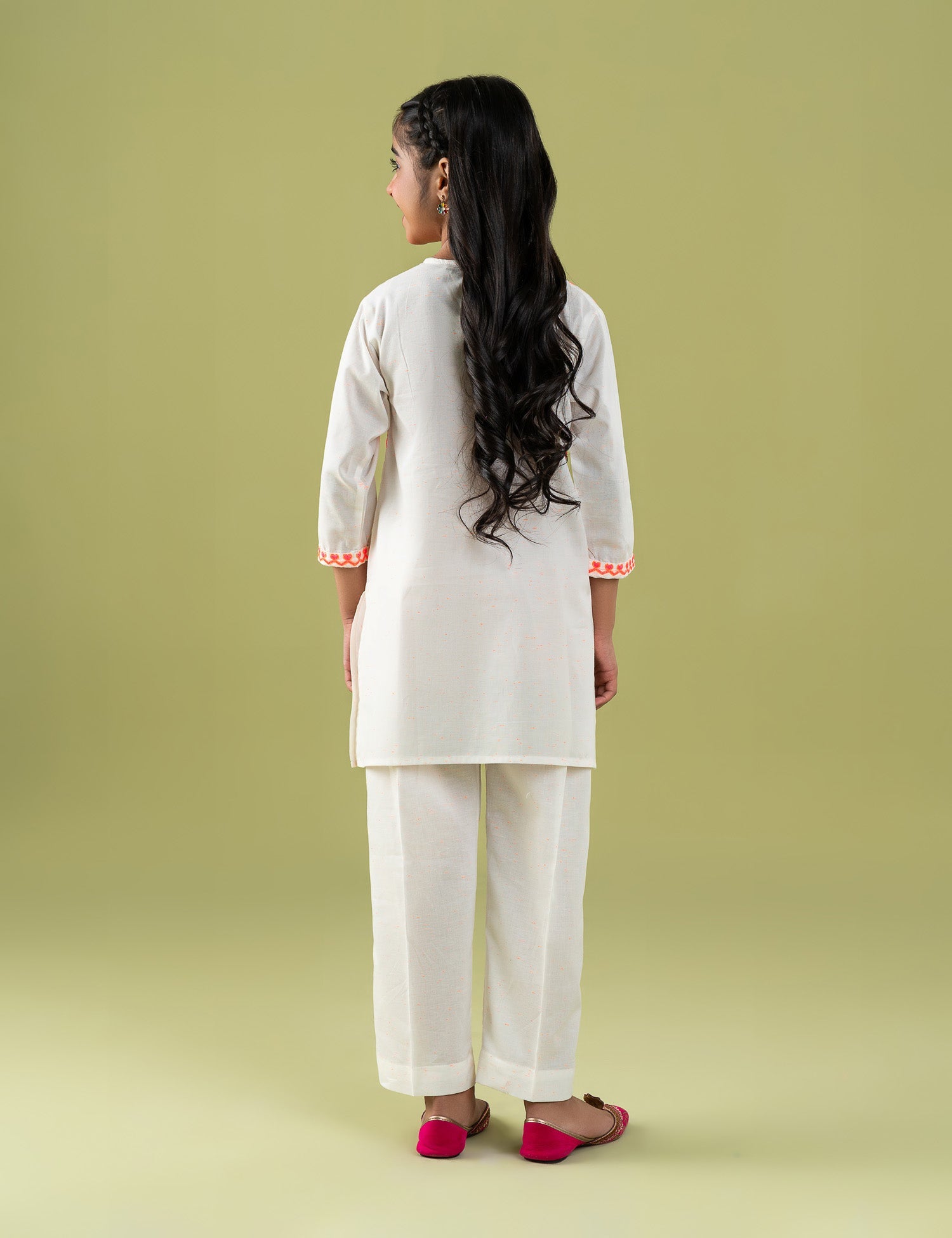 2 PIECE NEON EMBROIDERED SUIT