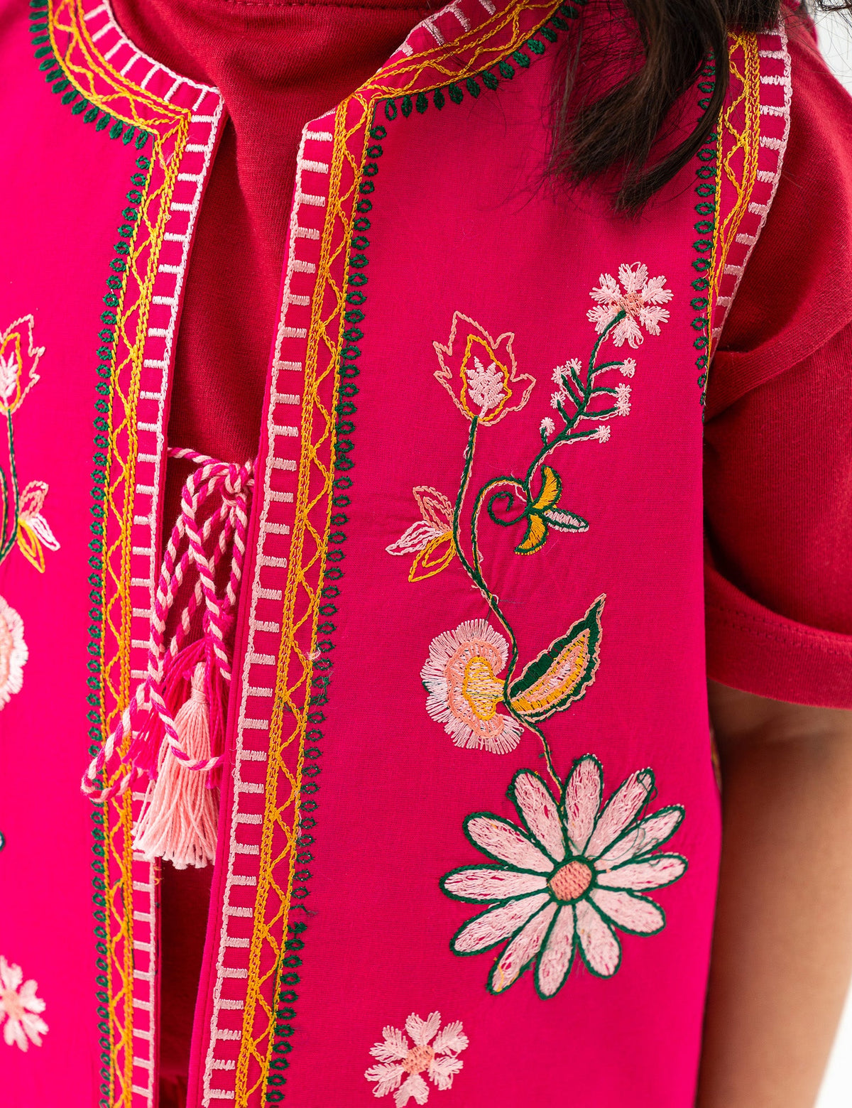 2 PIECE FLORAL EMBRORIDERED SUIT - BK12604LGWT7701-PINK-2000000300637-1-2Y