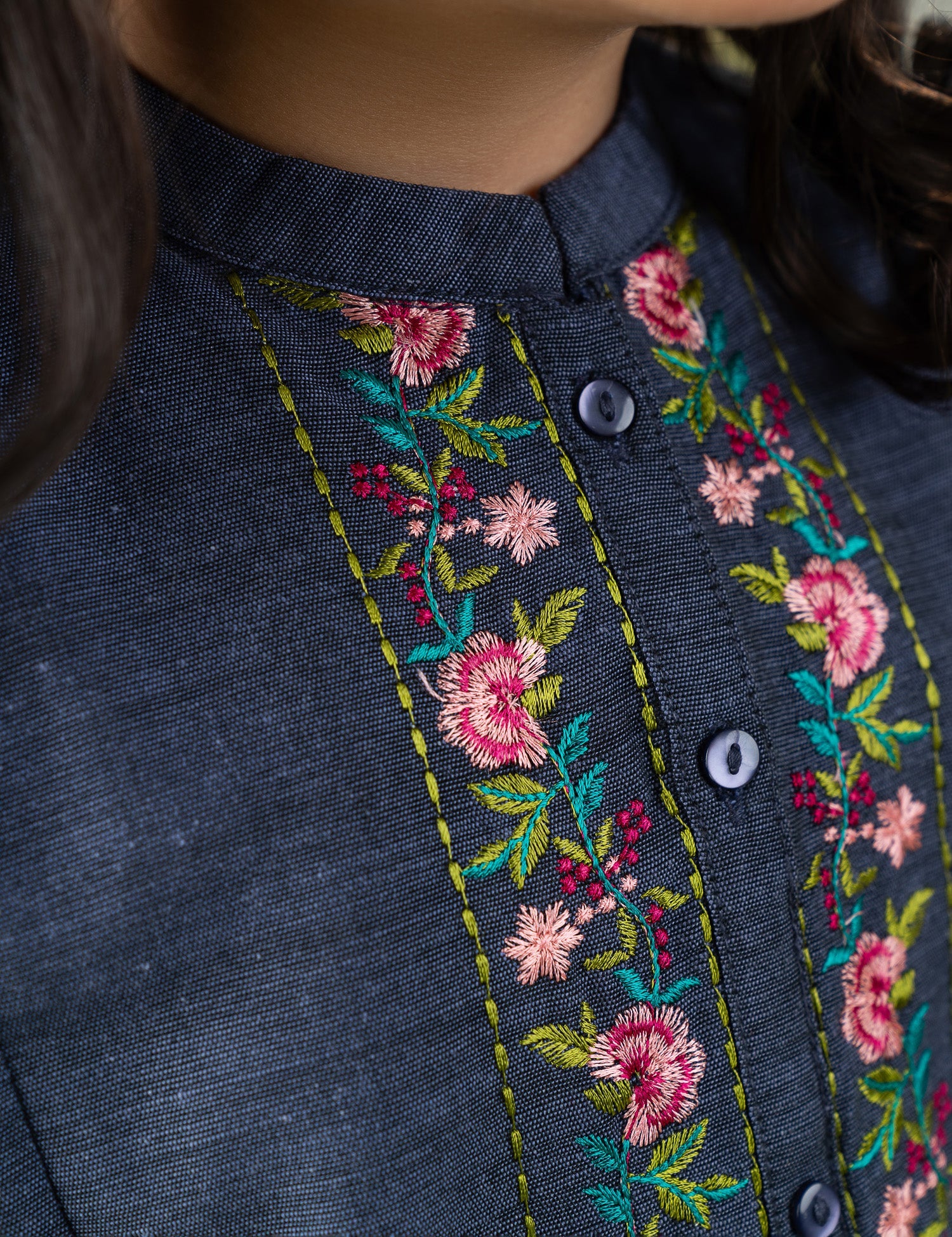 2 PIECE VIBRANT EMBROIDERED SUIT