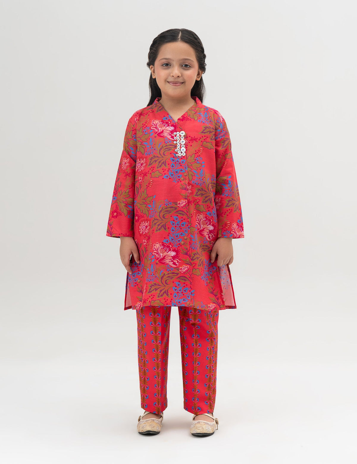 2 PIECE FLORAL PRINTED SUIT