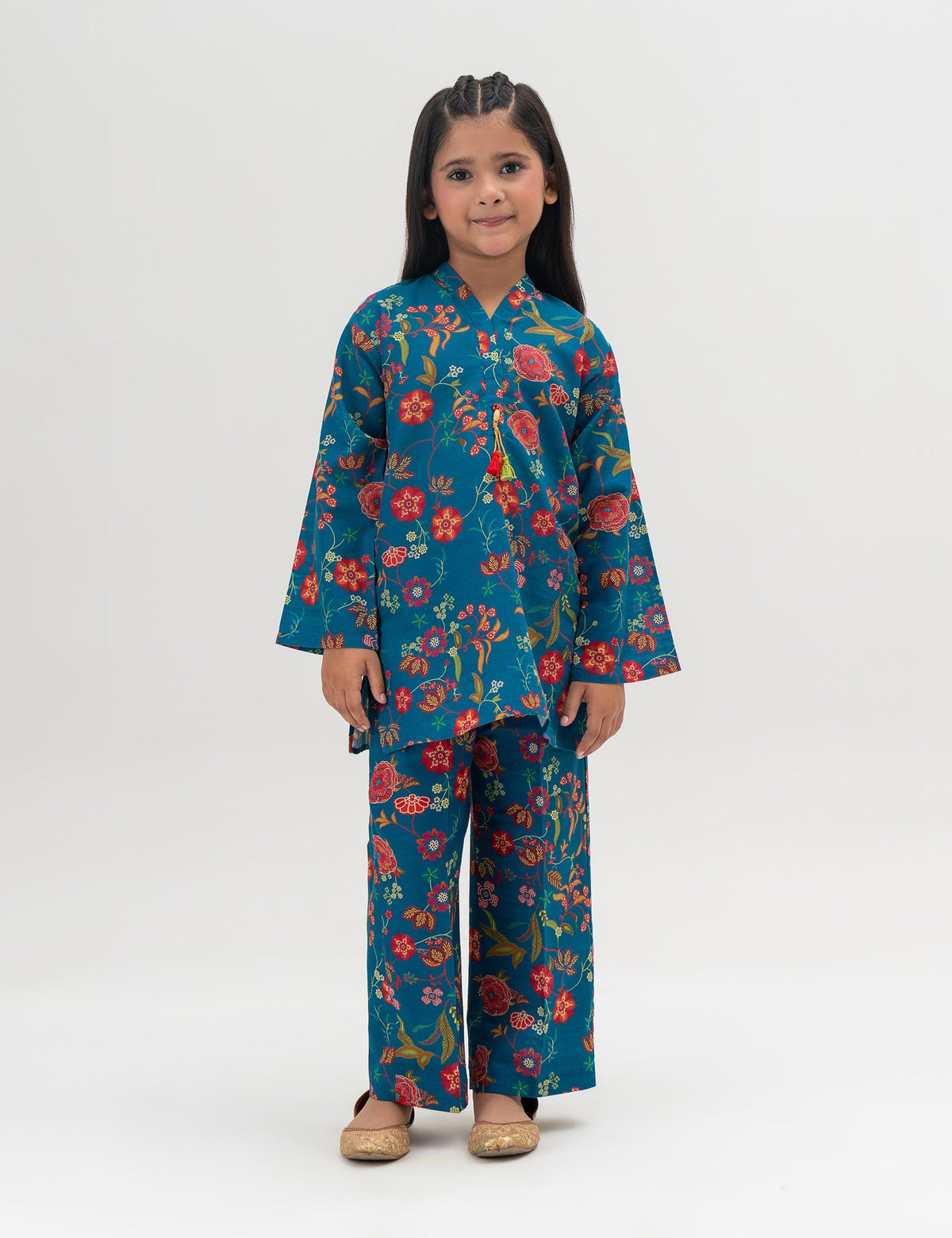 2 PIECE FLORAL PRINTED SUIT